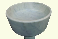 Marble flower stand attributed to Angelo Mangiarotti for Skipper