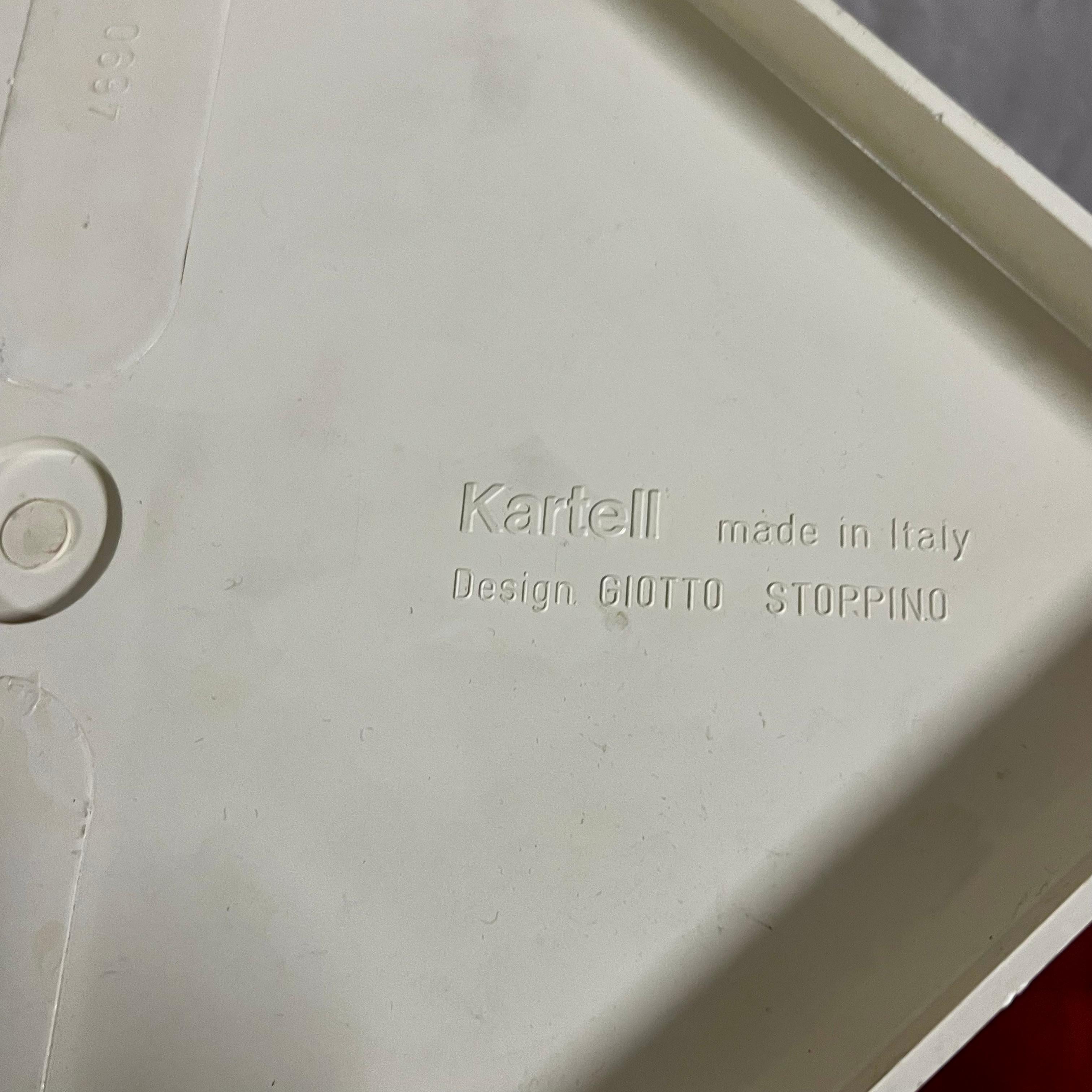 Portafiori Vintage in Plastica - Giotto Stoppino per Kartell - Italia - Anni '70 1