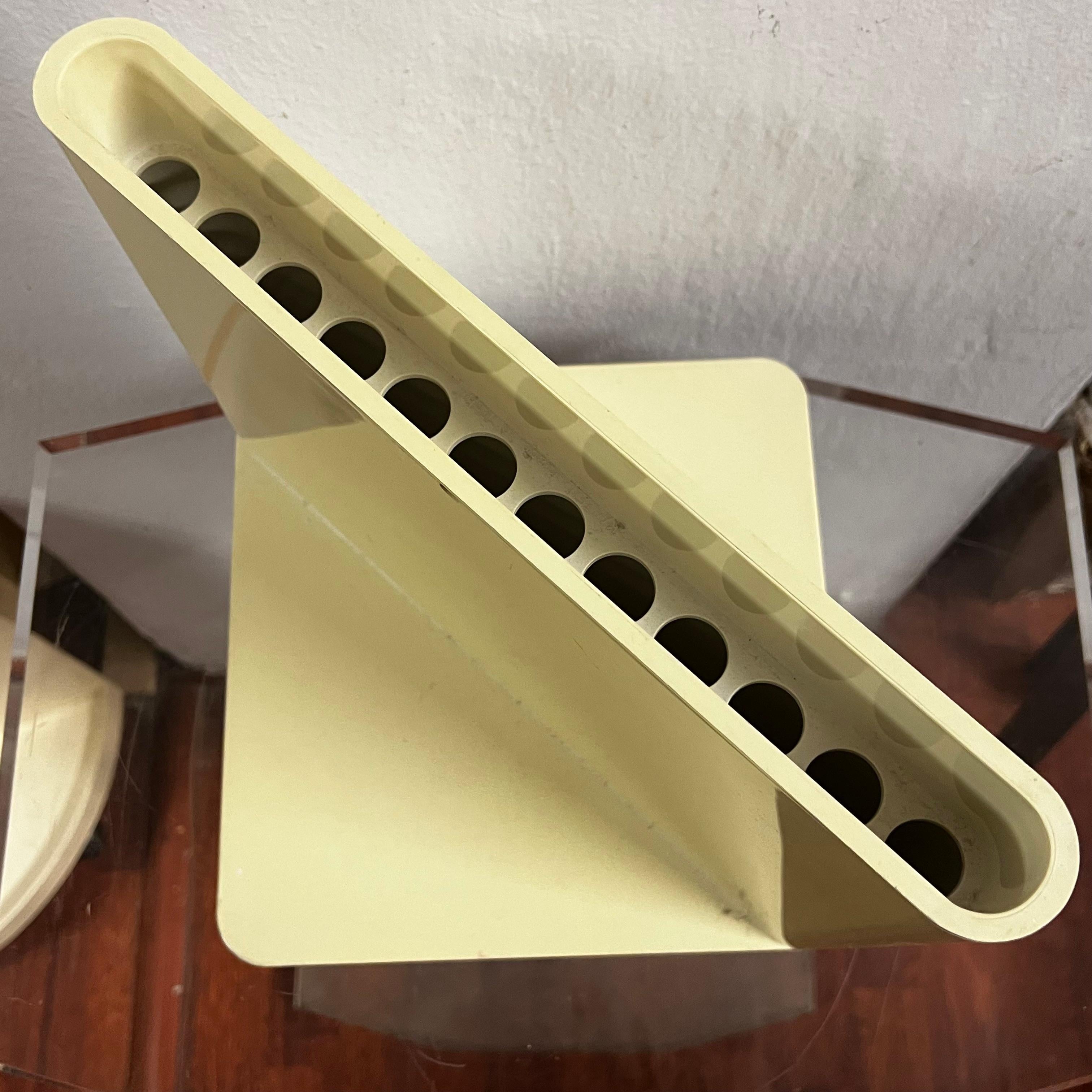 Space Age Portafiori Vintage in Plastica - Giotto Stoppino per Kartell - Italia - Anni '70