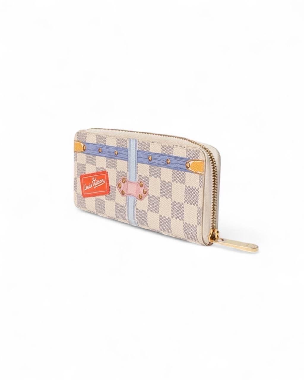 Beige Portafoglio Louis Vuitton Summer Trunks Damier For Sale