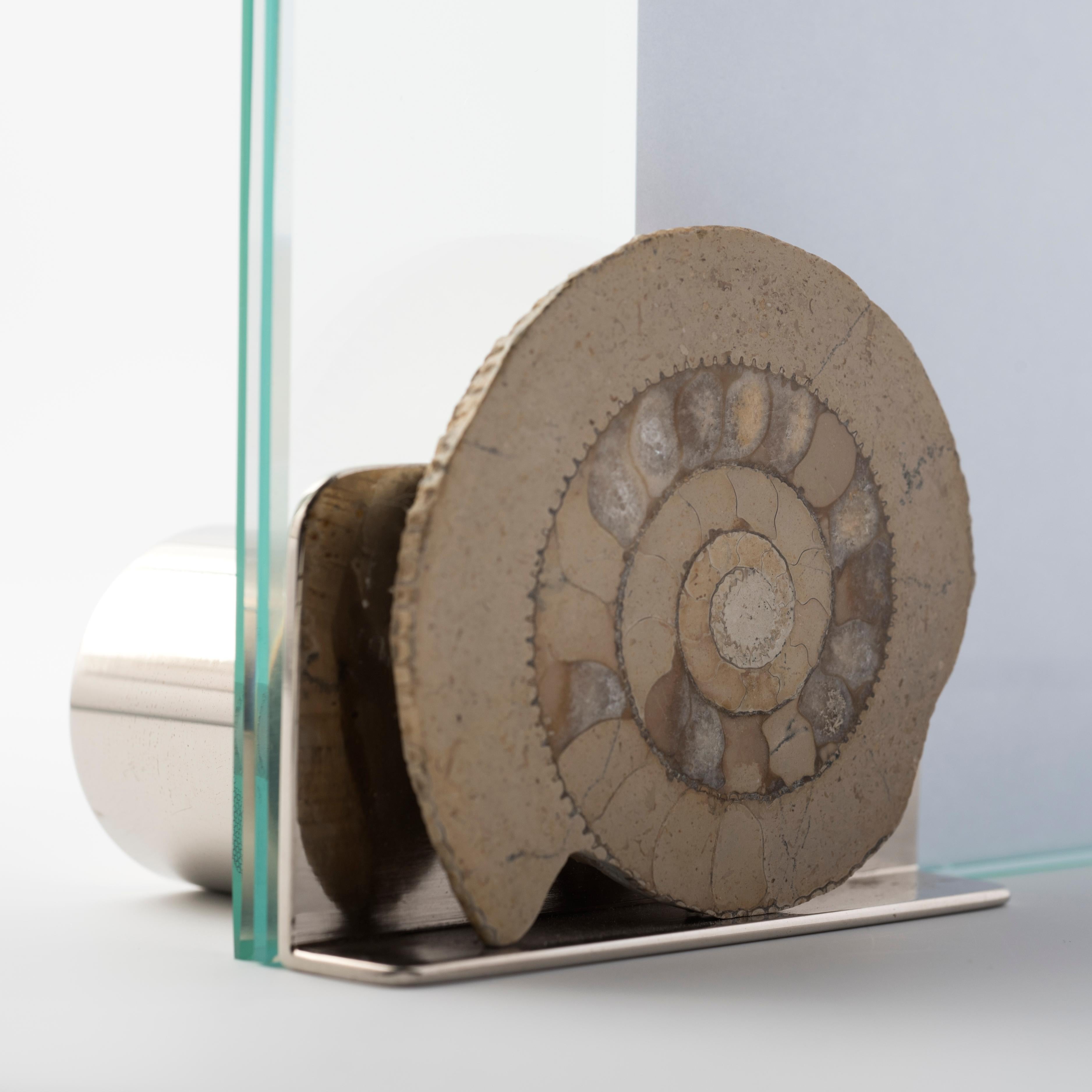 Sorprendente marco de fotos  para enmarcar una imagen especialmente apreciada y un mueble excepcional que encaja perfectamente en la vida contemporánea. 
Diseñado por Nino Basso, el diseñador del  piezas fosilinas únicas,  este marco  por foto