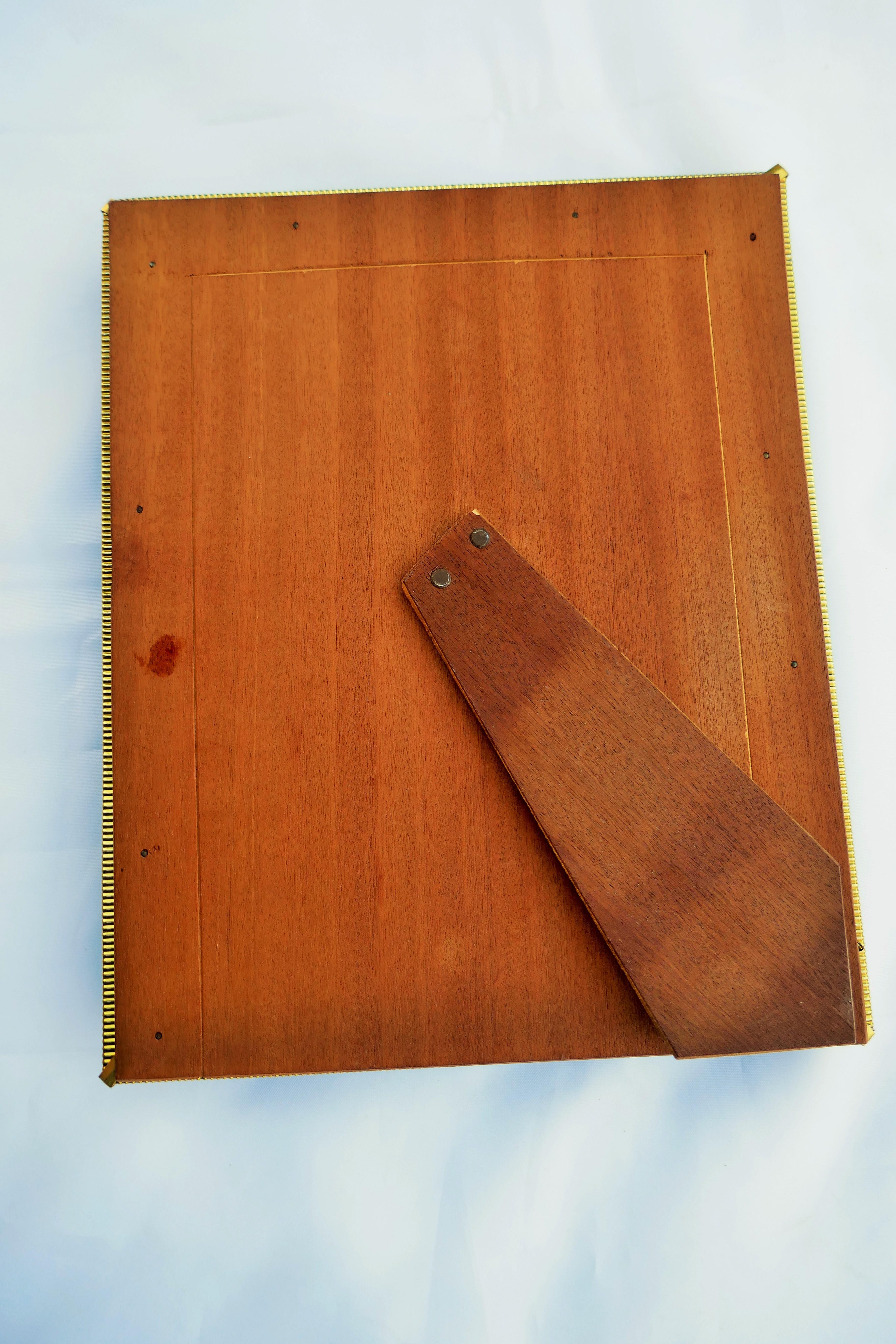 Wood and glass photo frame - Possible Art Deco For Sale 3