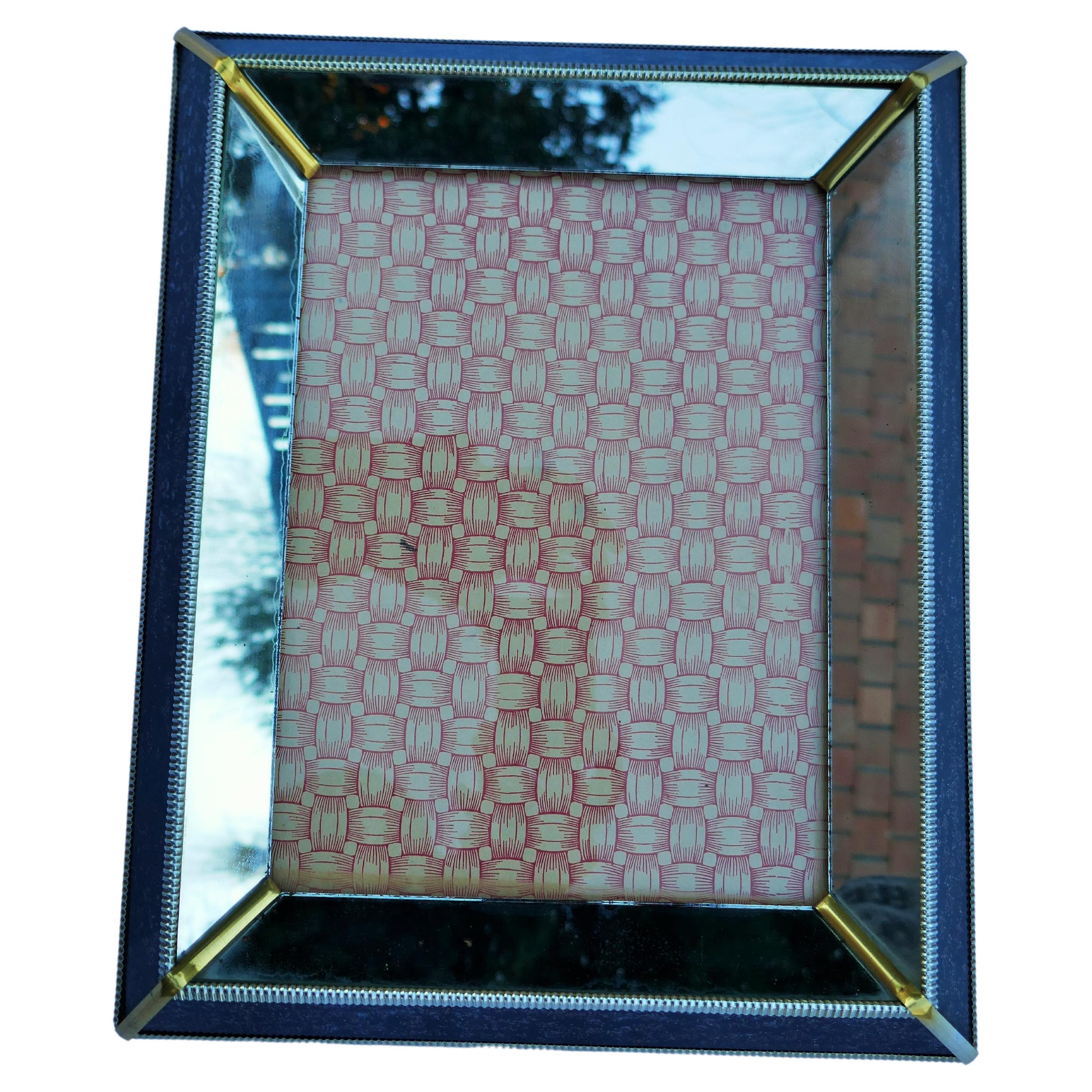 Wood and glass photo frame - Possible Art Deco