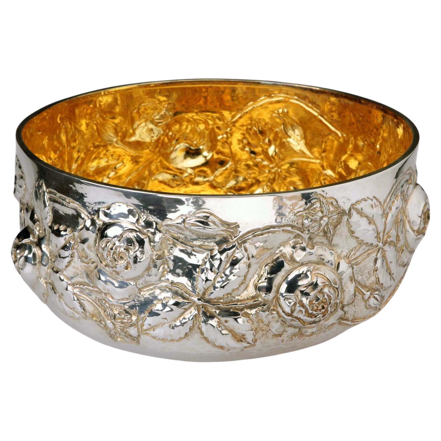 Portafrutta in Argento Manifattura Brandimarte Firenze Italia Seconda Metà '900