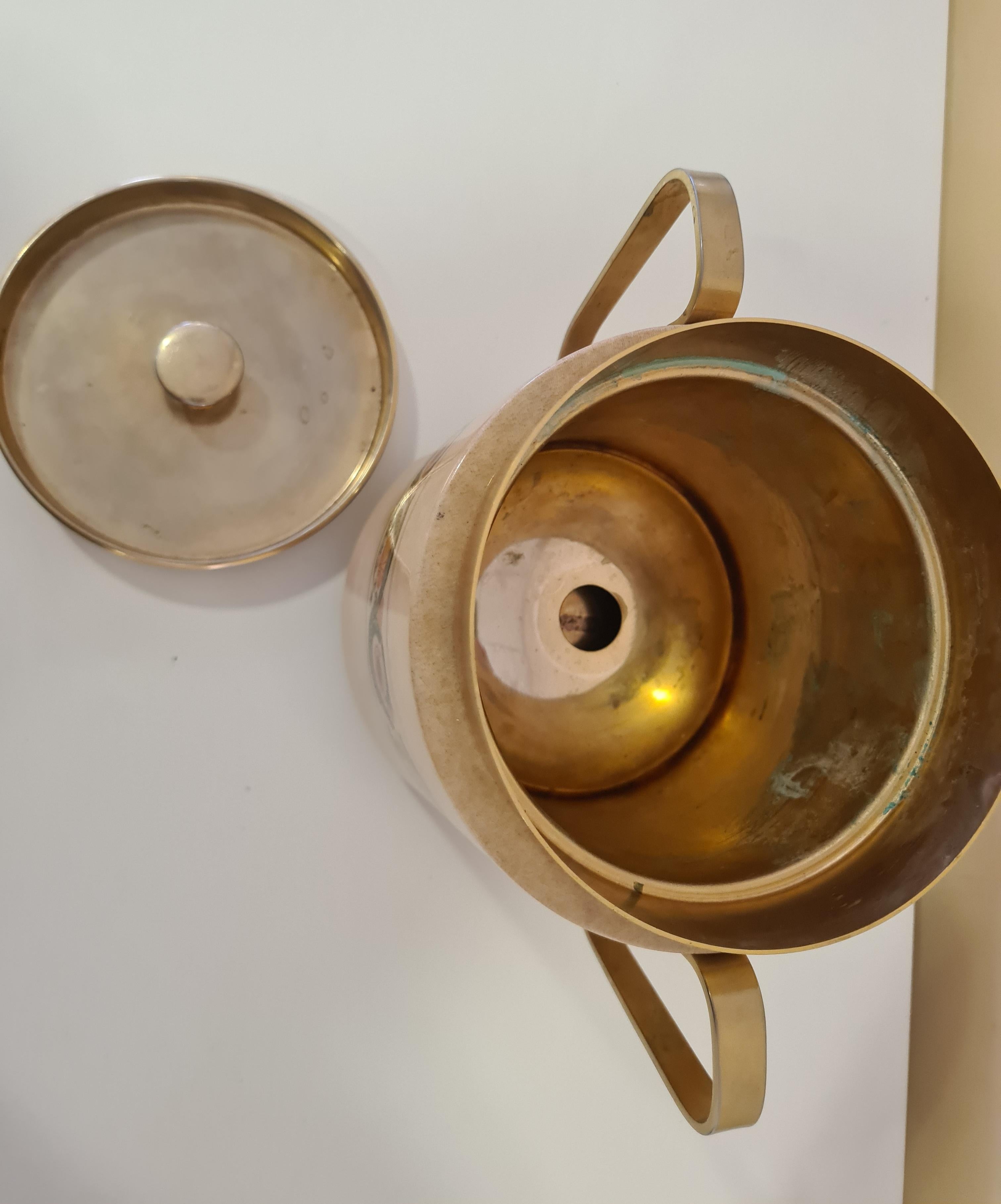 Parchment ice box by Aldo Tura For Sale 3