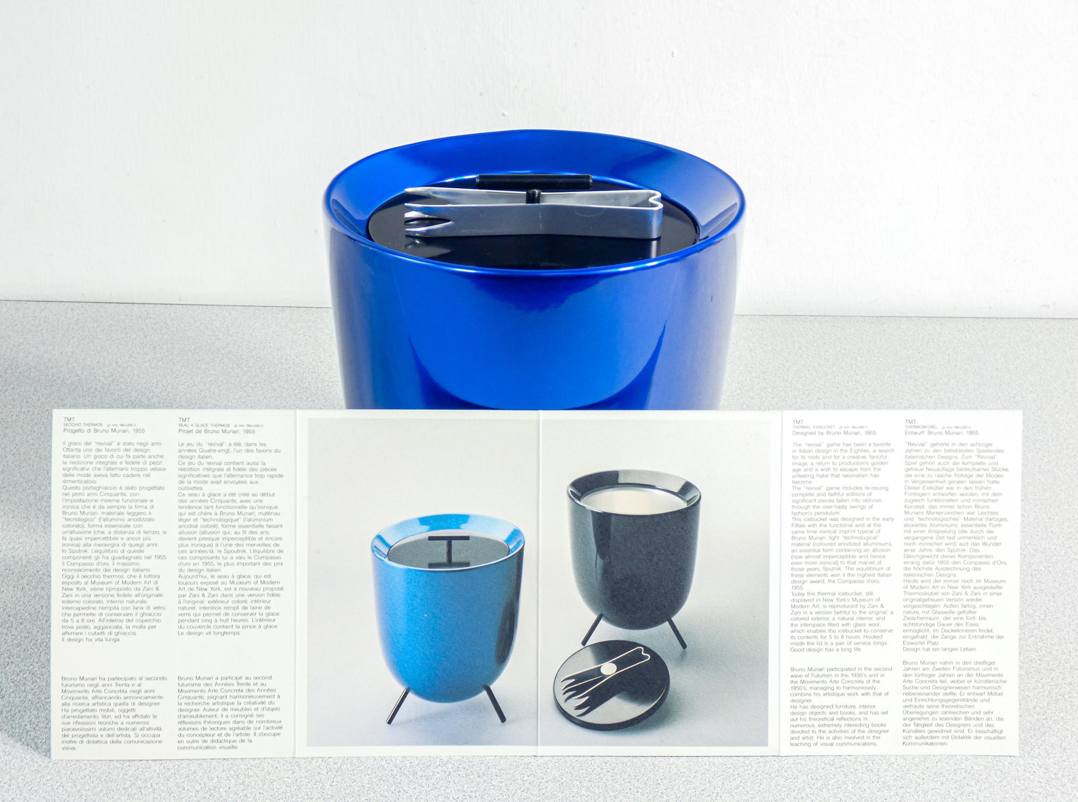 Glacière TMT, design Bruno MUNARI pour ZANI & ZANI. 1955/1980 en vente 1