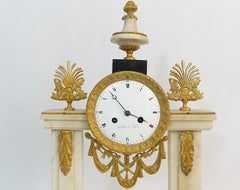 Portal clock, marble, Empire period