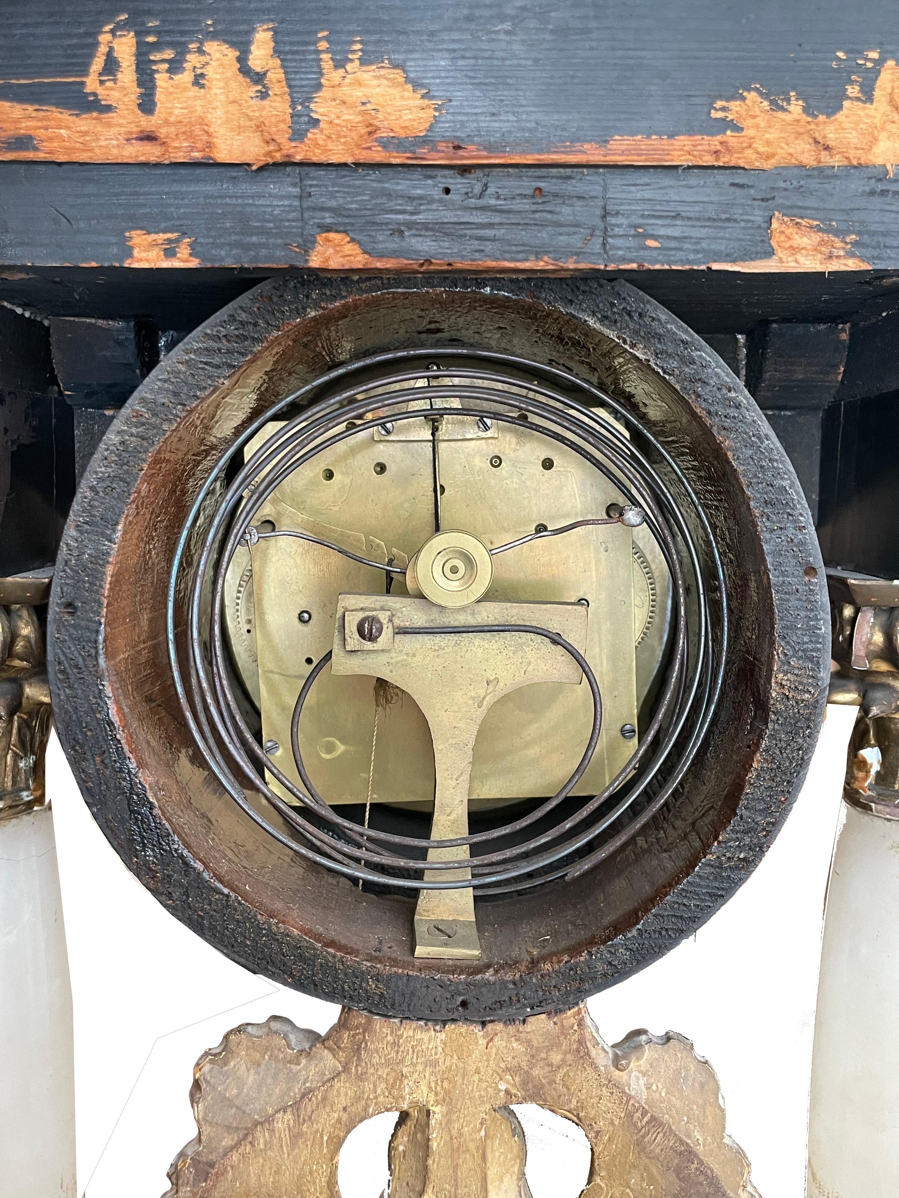 Portal clock Vienna around 1825 with integrated musical mechanism  Signed: A.O. For Sale 3