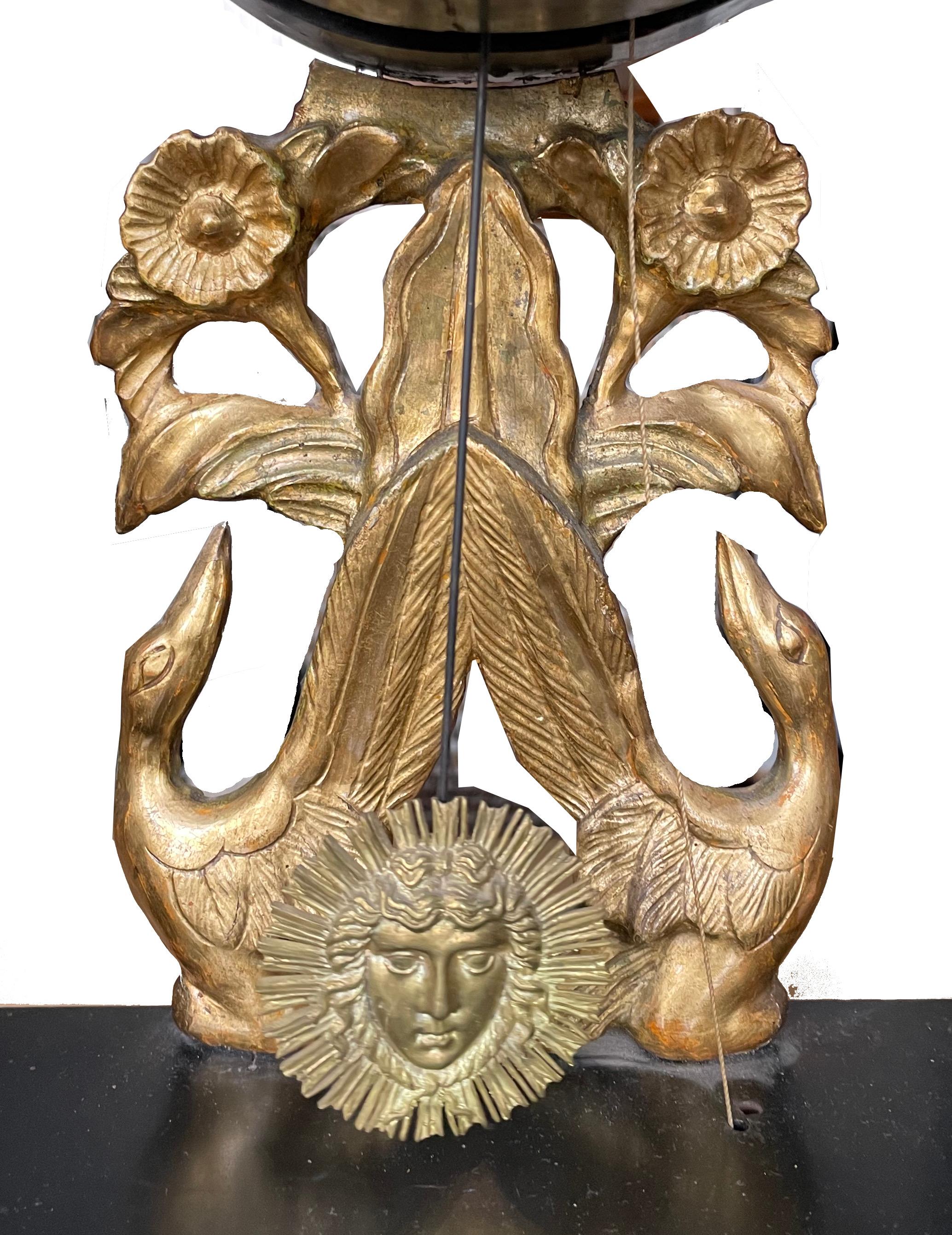 Portal clock Vienna around 1825 with integrated musical mechanism  Signed: A.O. For Sale 6