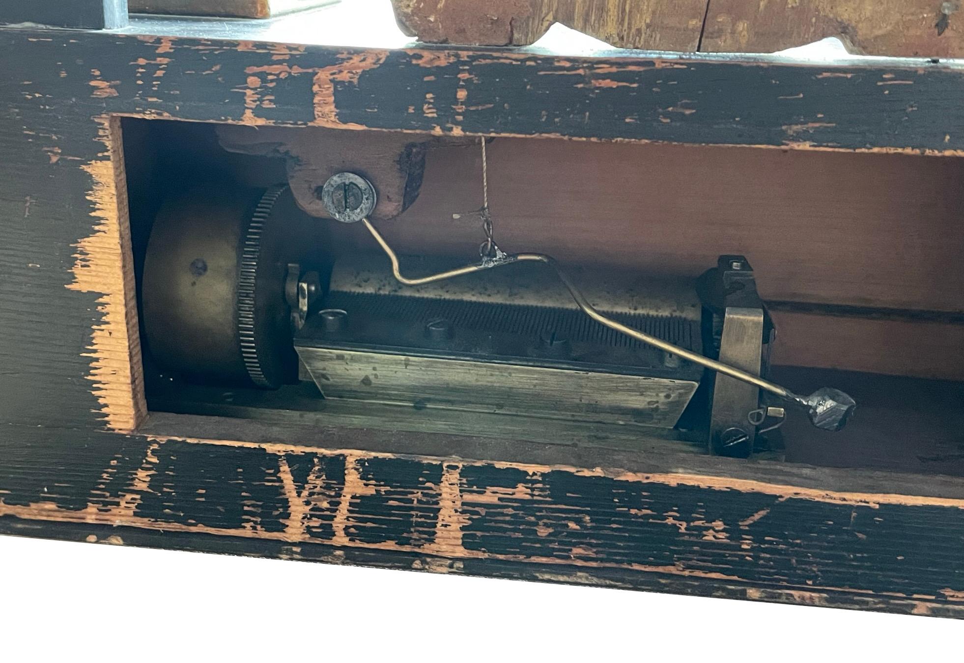 Portal clock Vienna around 1825 with integrated musical mechanism  Signed: A.O. For Sale 7