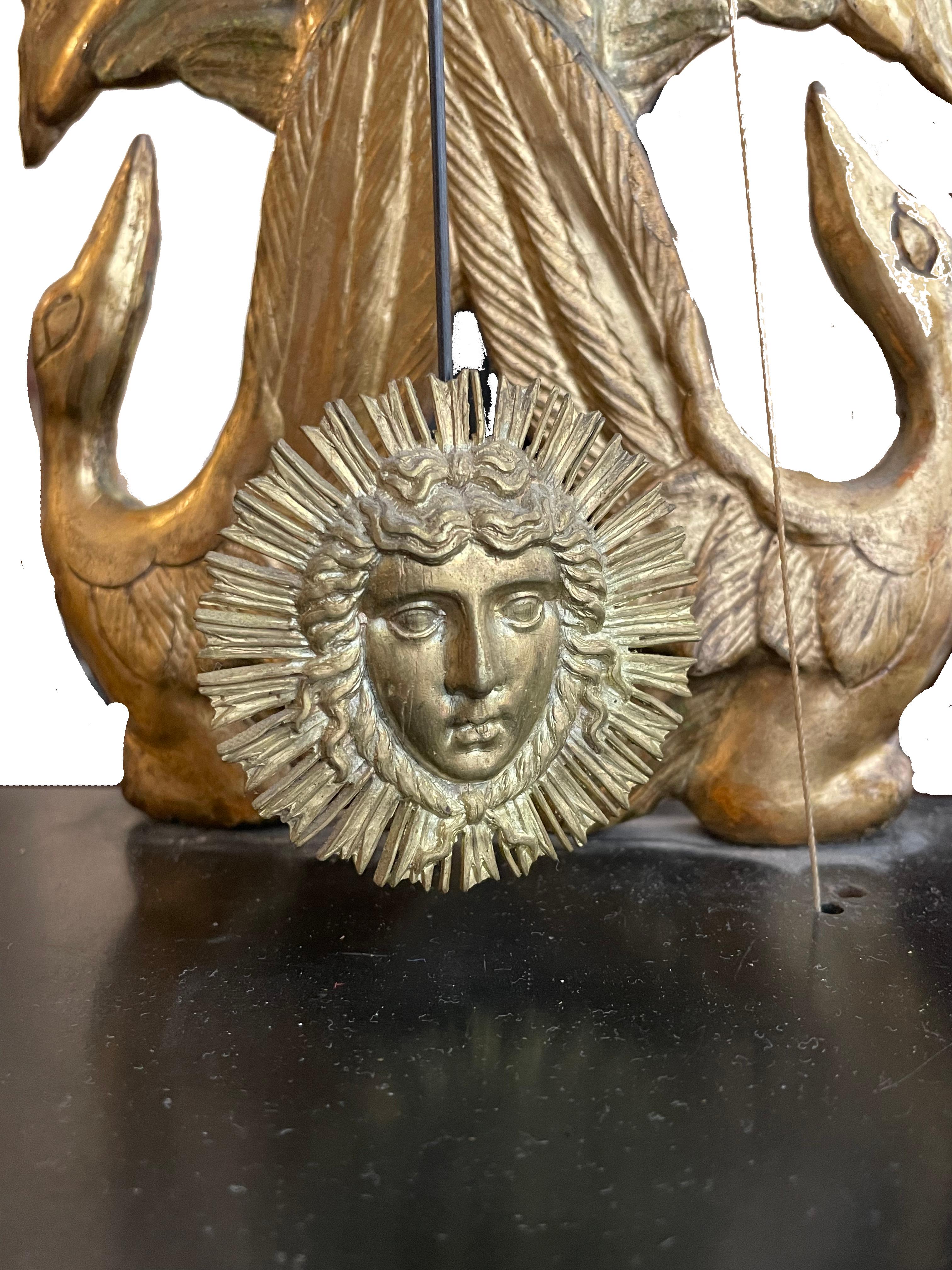 Portal clock Vienna around 1825 with integrated musical mechanism  Signed: A.O. For Sale 1