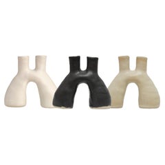 Portal Set of 3 Stoneware Vases by Camila Apaez