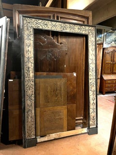 Portal frame in painted and lacquered wood, italy