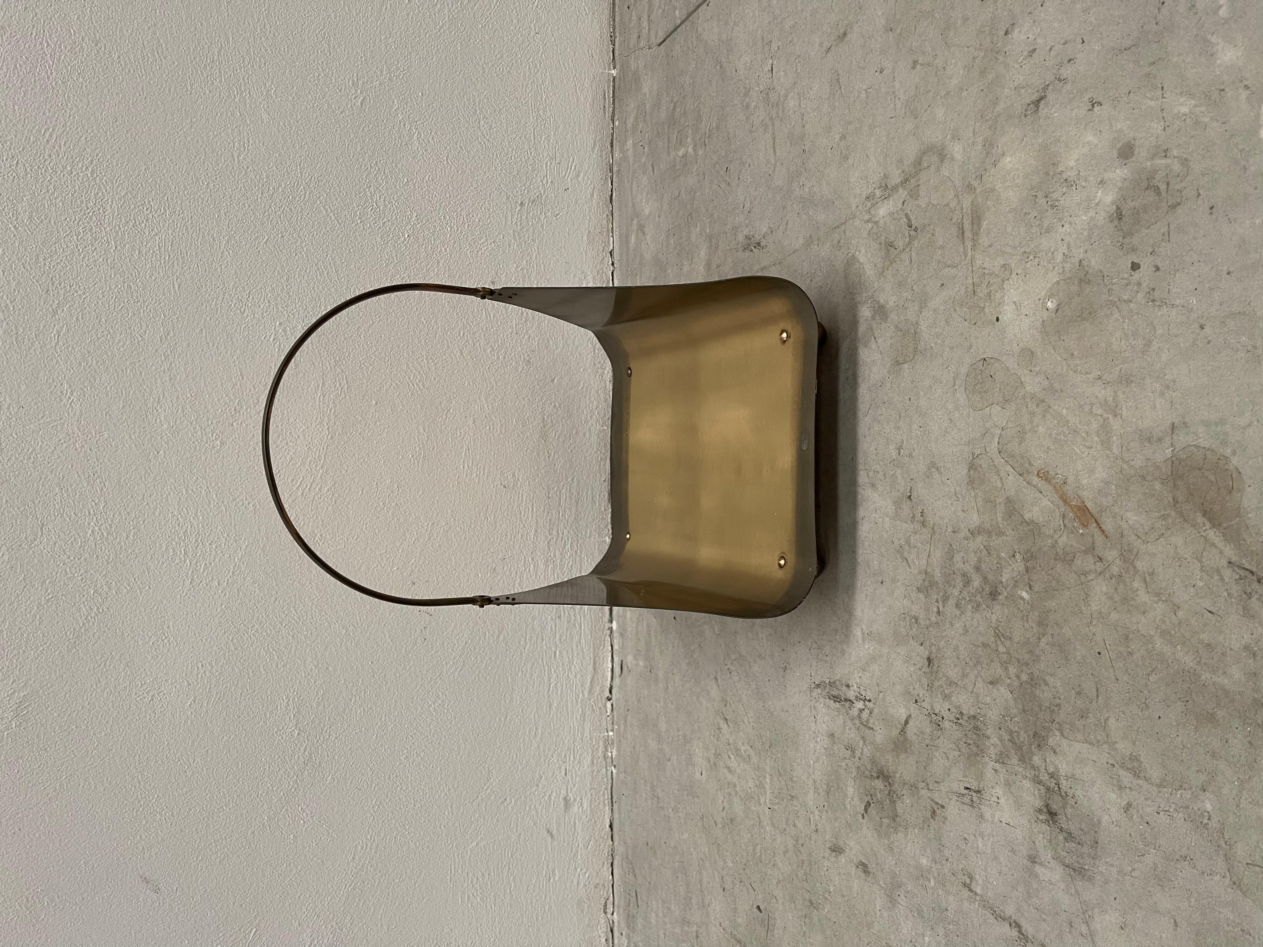 Vintage 1970's Brass Sign Holder - Private Collection Domenico Rugiano 
