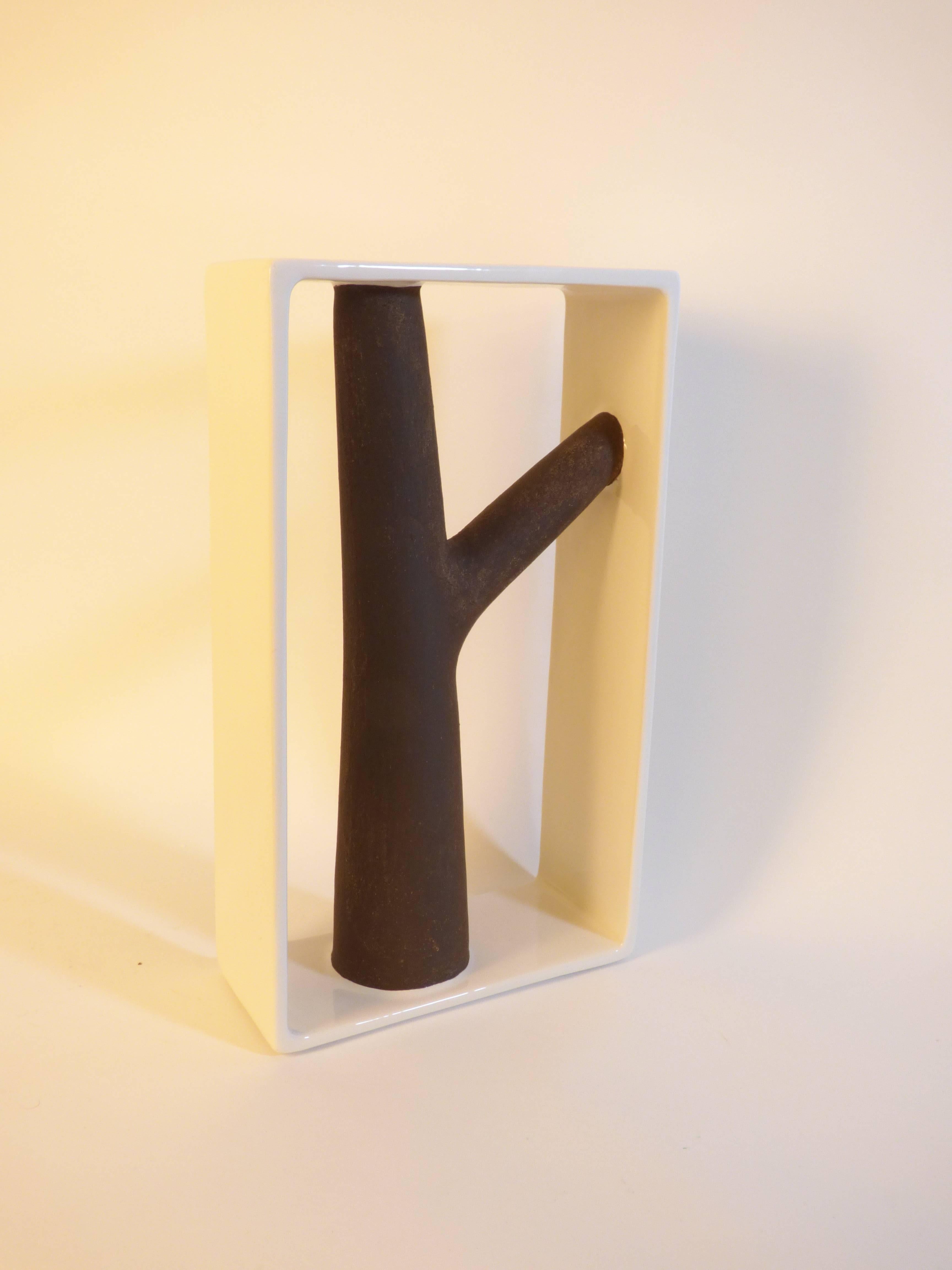 Vase en céramique Portali modèle 10 d'Andrea Branzi pour les éditions Superego. Excellent état - En vente à Milan, Italy