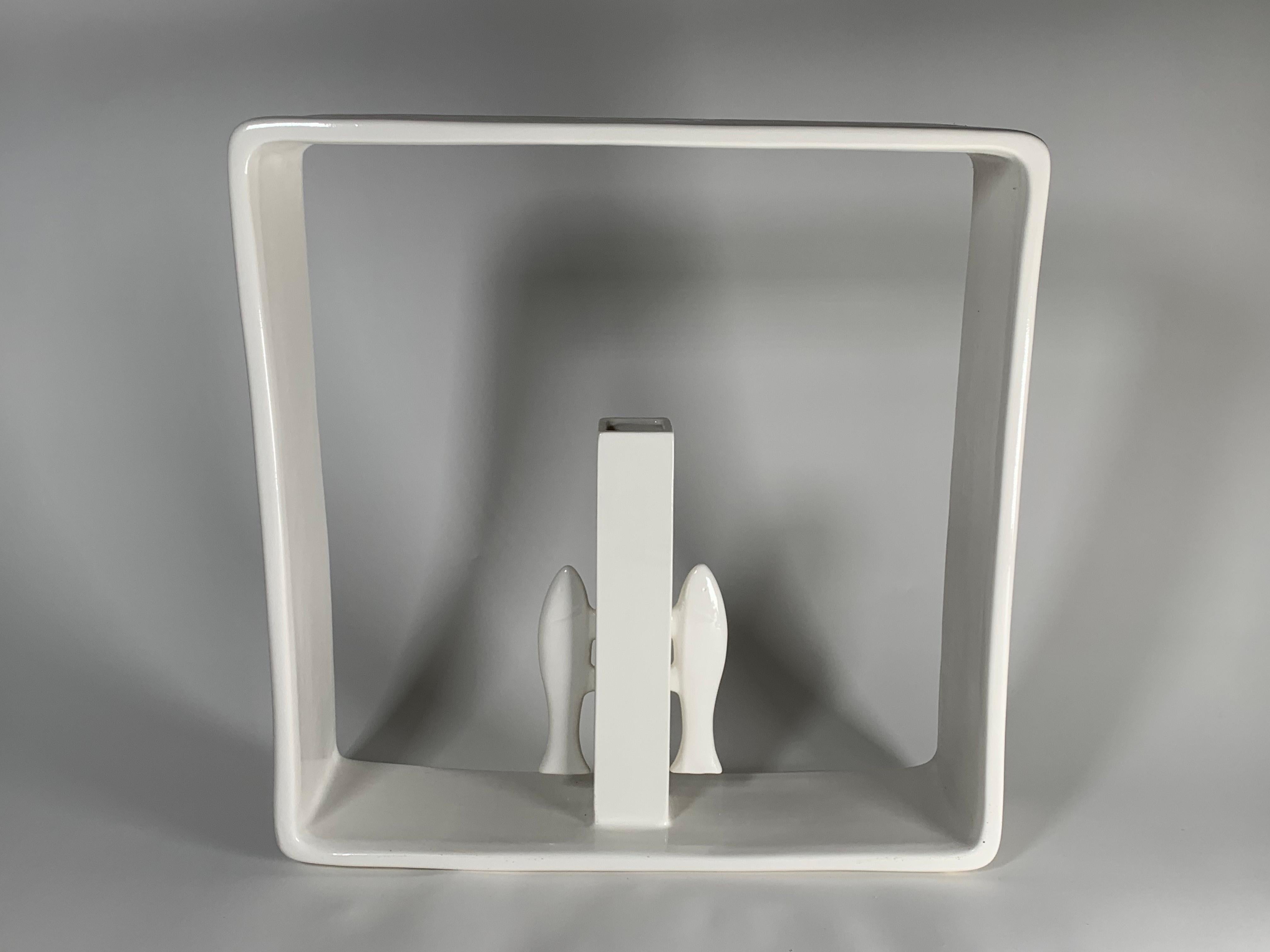 Céramique Vase en céramique Portali modèle 14 d'Andrea Branzi pour les éditions Superego. en vente