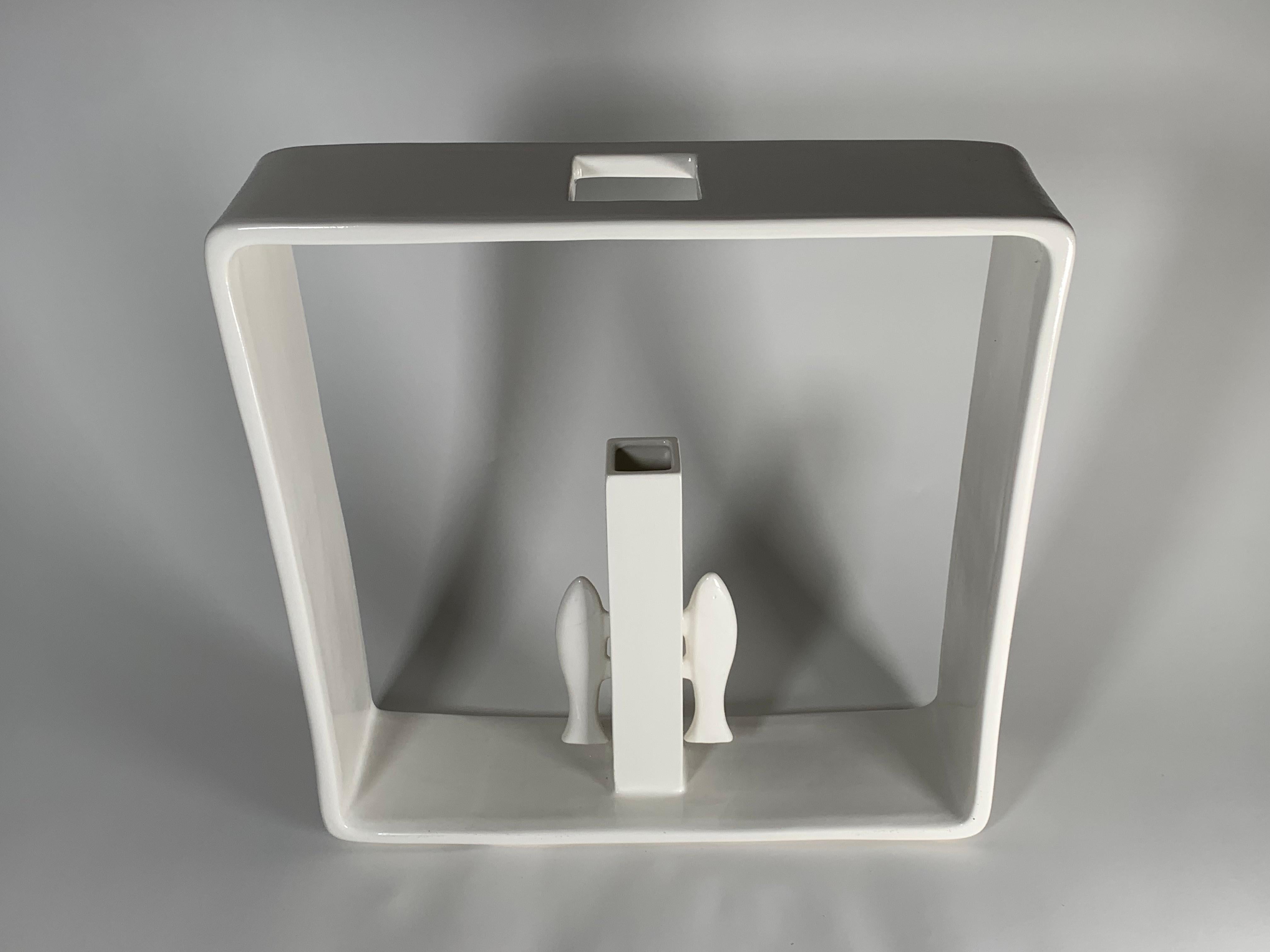 Vase en céramique Portali modèle 14 d'Andrea Branzi pour les éditions Superego. en vente 2