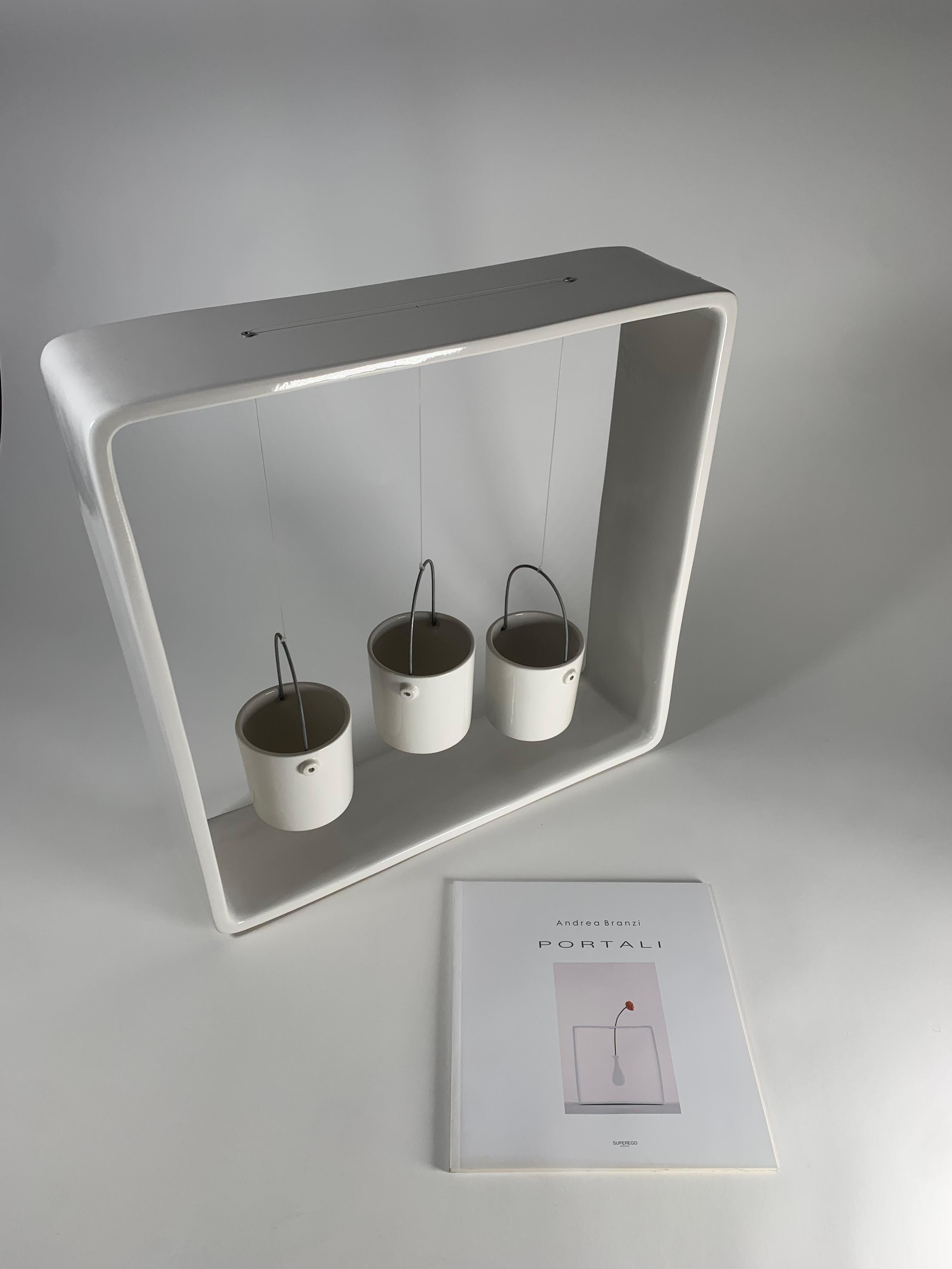 Vase en céramique Portali modèle 18 d'Andrea Branzi pour les éditions Superego. en vente 1
