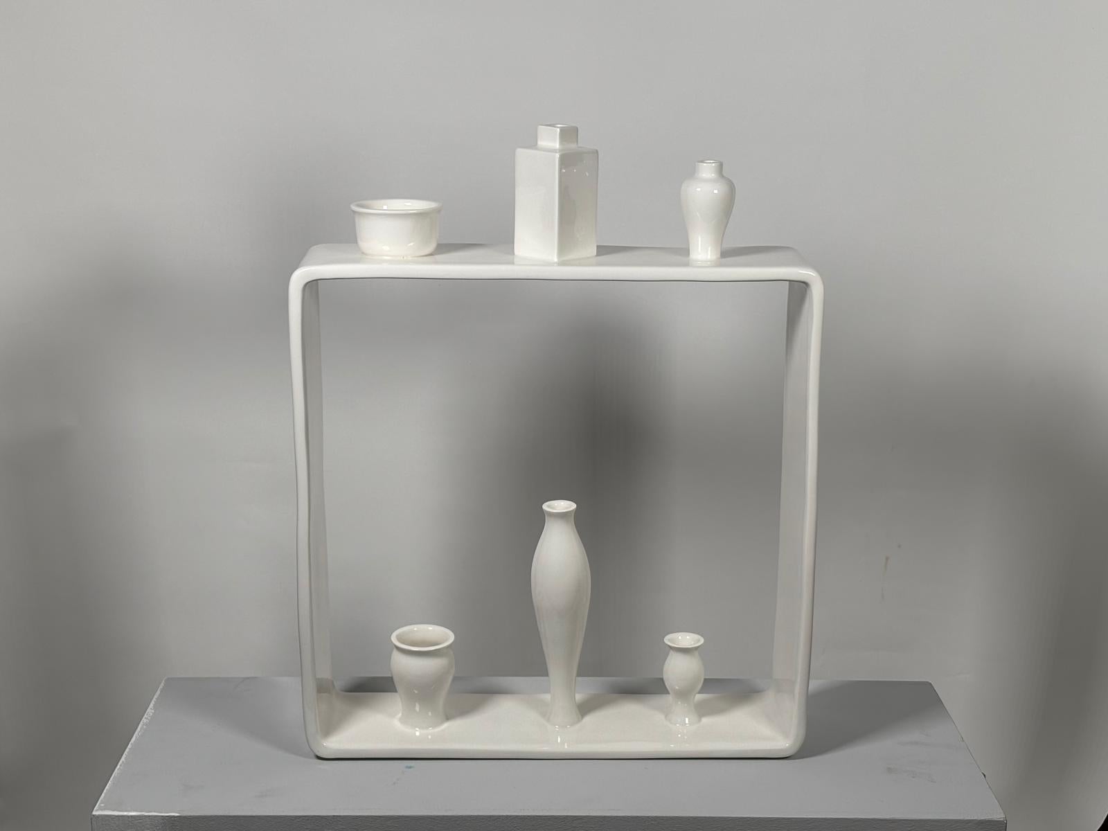 Vase en céramique Portali modèle 8 d'Andrea Branzi pour Superego Editions Excellent état - En vente à Milan, Italy