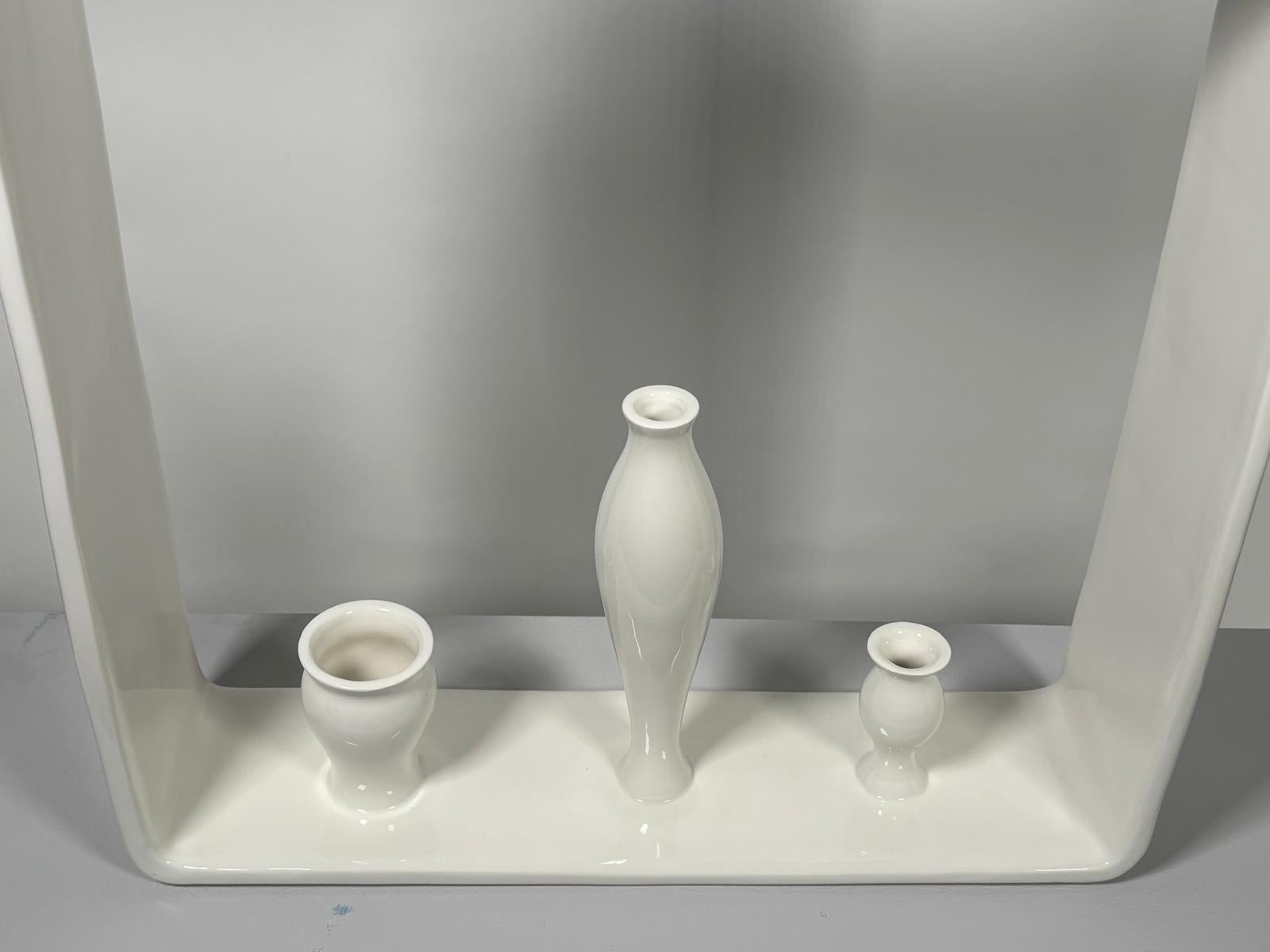 Vase en céramique Portali modèle 8 d'Andrea Branzi pour Superego Editions en vente 1