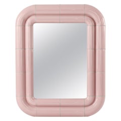 Portalito Modularer Spiegel – Blush Pink, hochglänzende Oberfläche im Keramik-Look