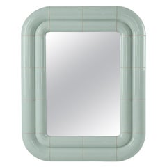 Portalito Modularer Spiegel – Pastell-Mint, hochglänzende Oberfläche im Keramik-Look