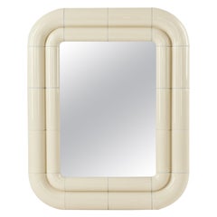 Miroir modulaire Portalito - Finition « Soft Butter » brillante d'inspiration céramique