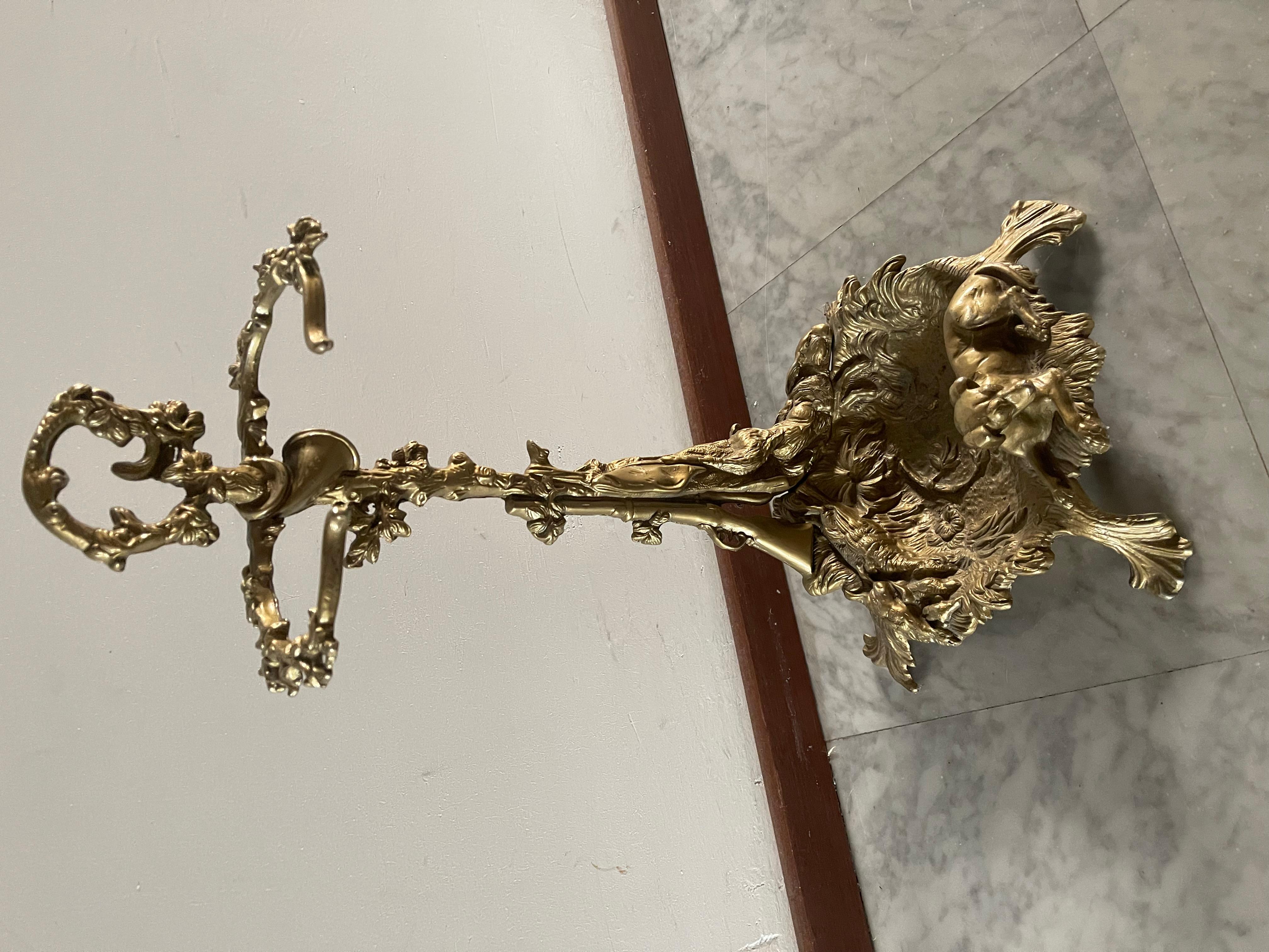 Vintage Bronze Schirmständer Art deco frances 1970s (Art déco) im Angebot
