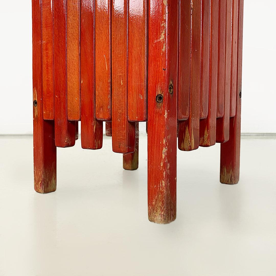 Wooden umbrella stand, Italian, by Ettore Sottsass for Poltronova, ca. 1950. For Sale 3