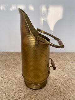 Antique brass and copper umbrella stand italy 1950s