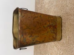 1960s vintage brass and copper umbrella stand italy