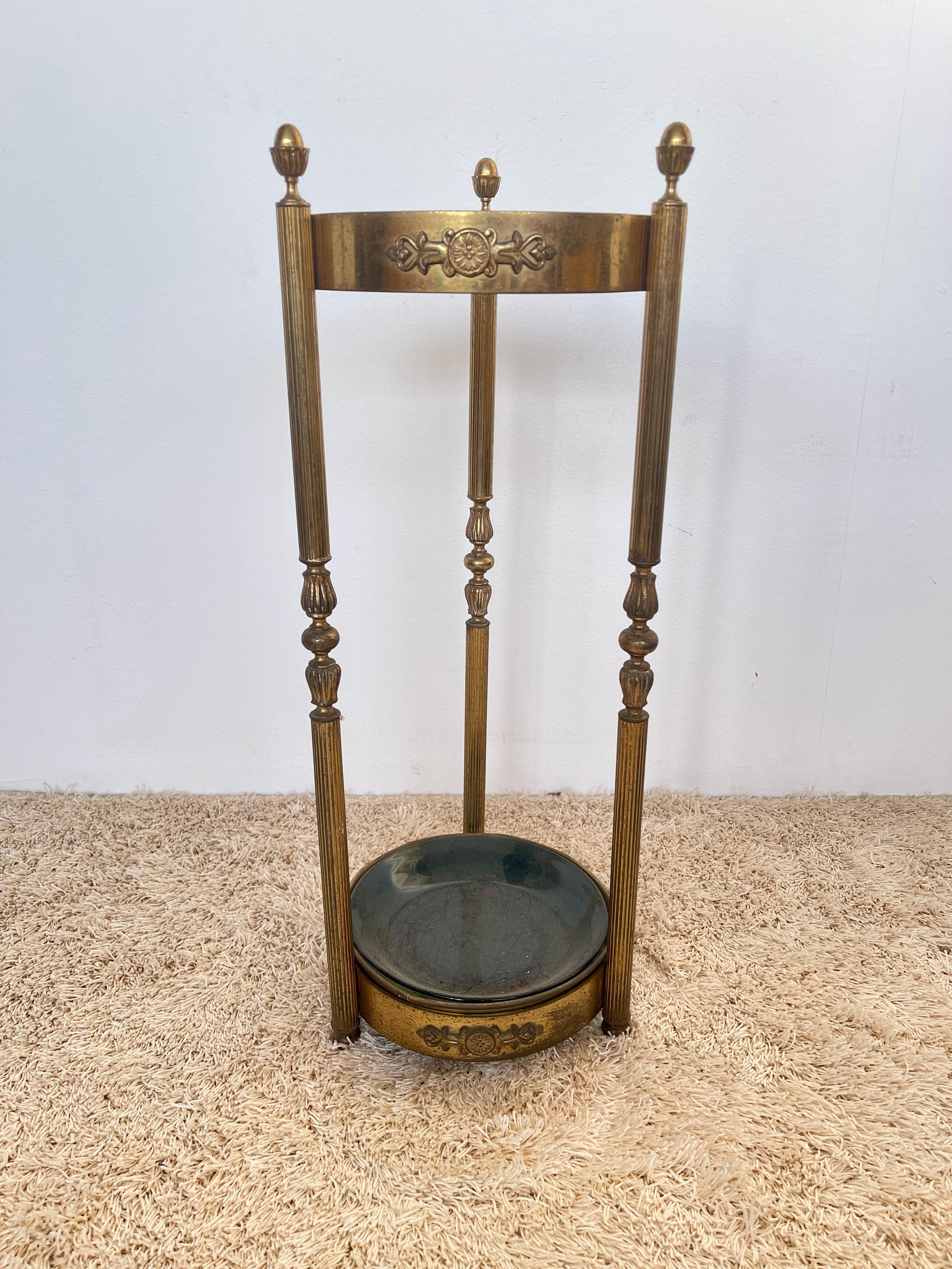 Italian Porte-parapluie en laiton Style du milieu du siècle moderne 1960 Italie en vente