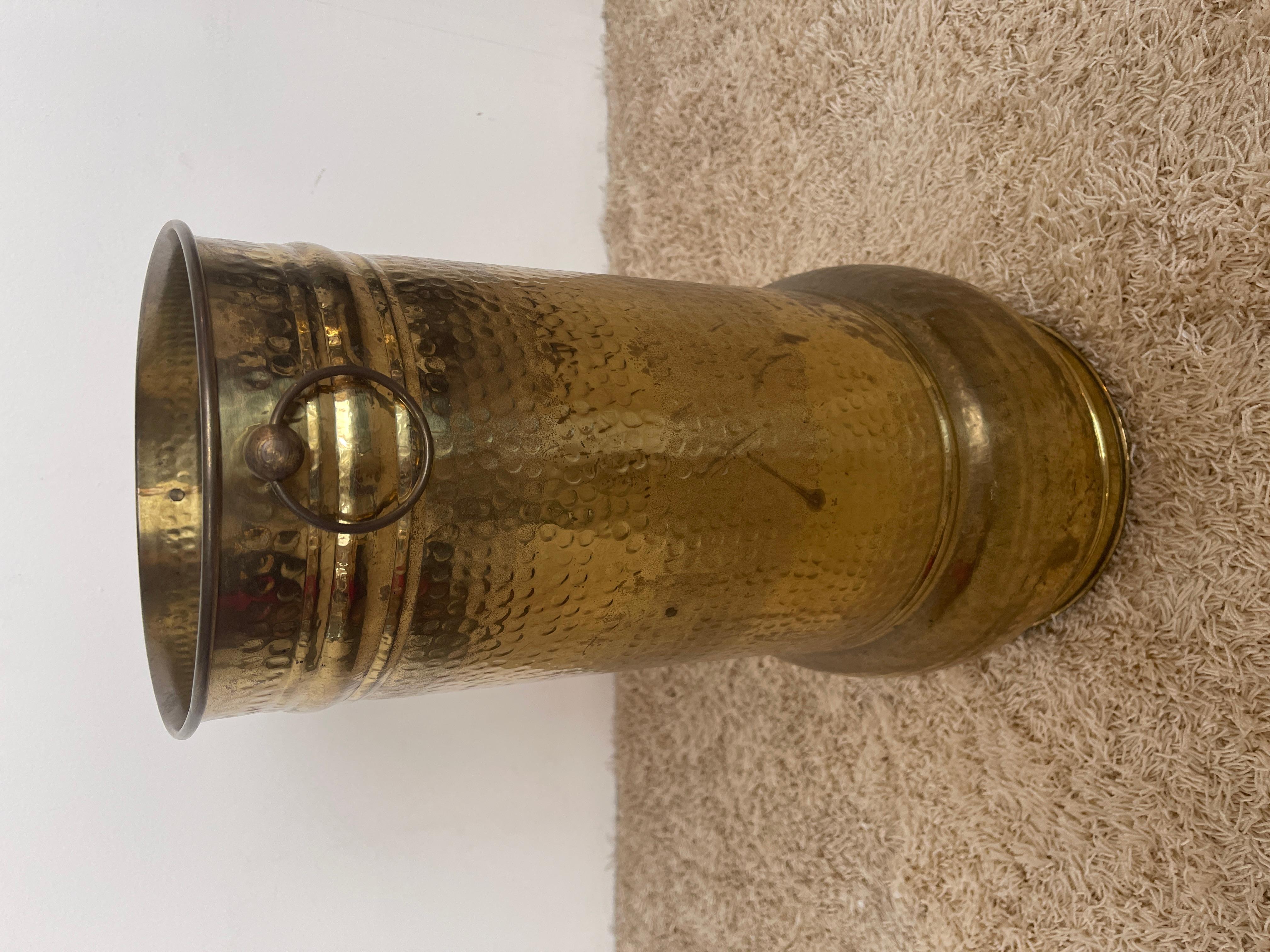 Brass Umbrella Stand  vintage 70s italian 