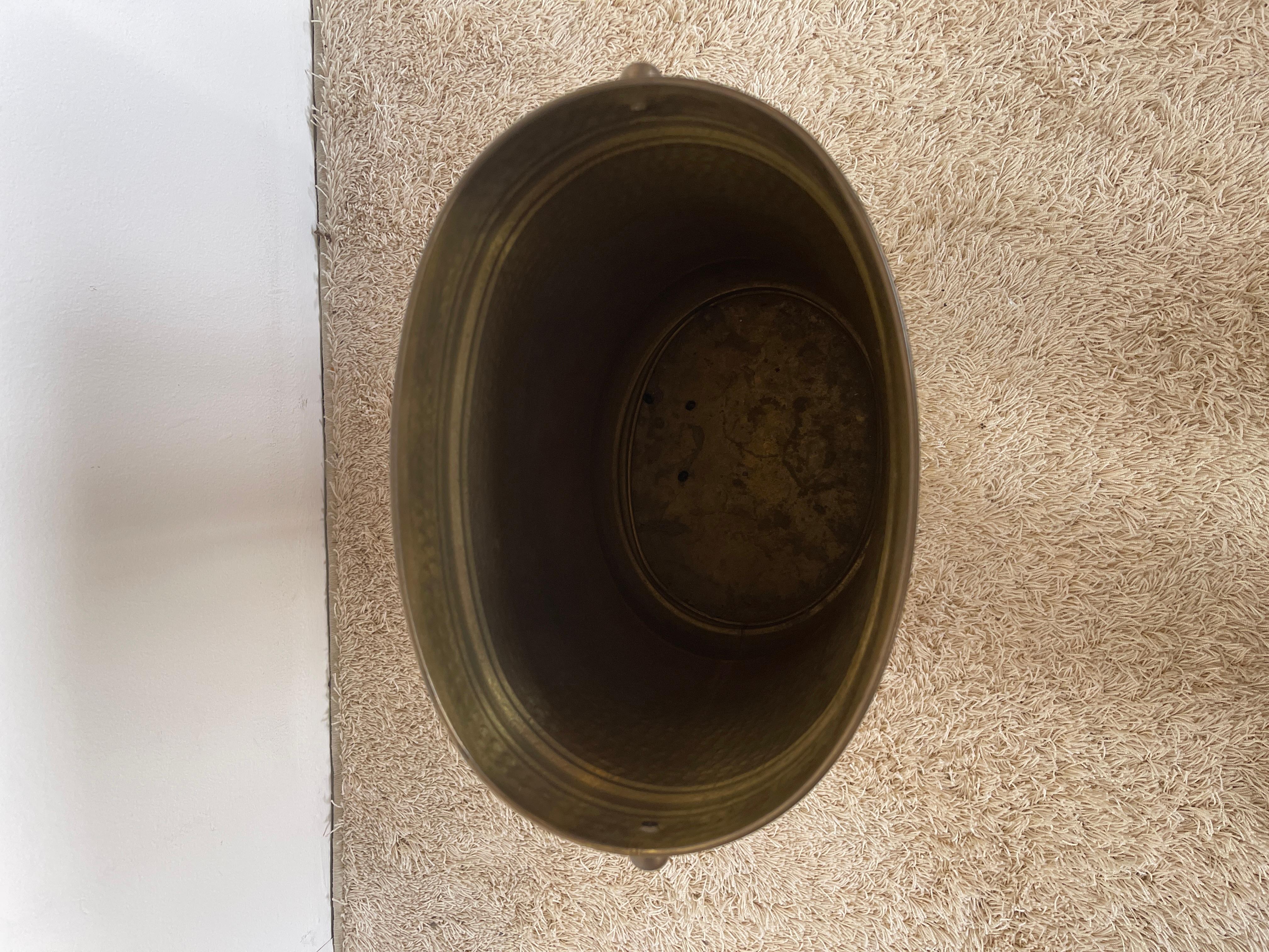 Brass Umbrella Stand  vintage 70s italian For Sale 1