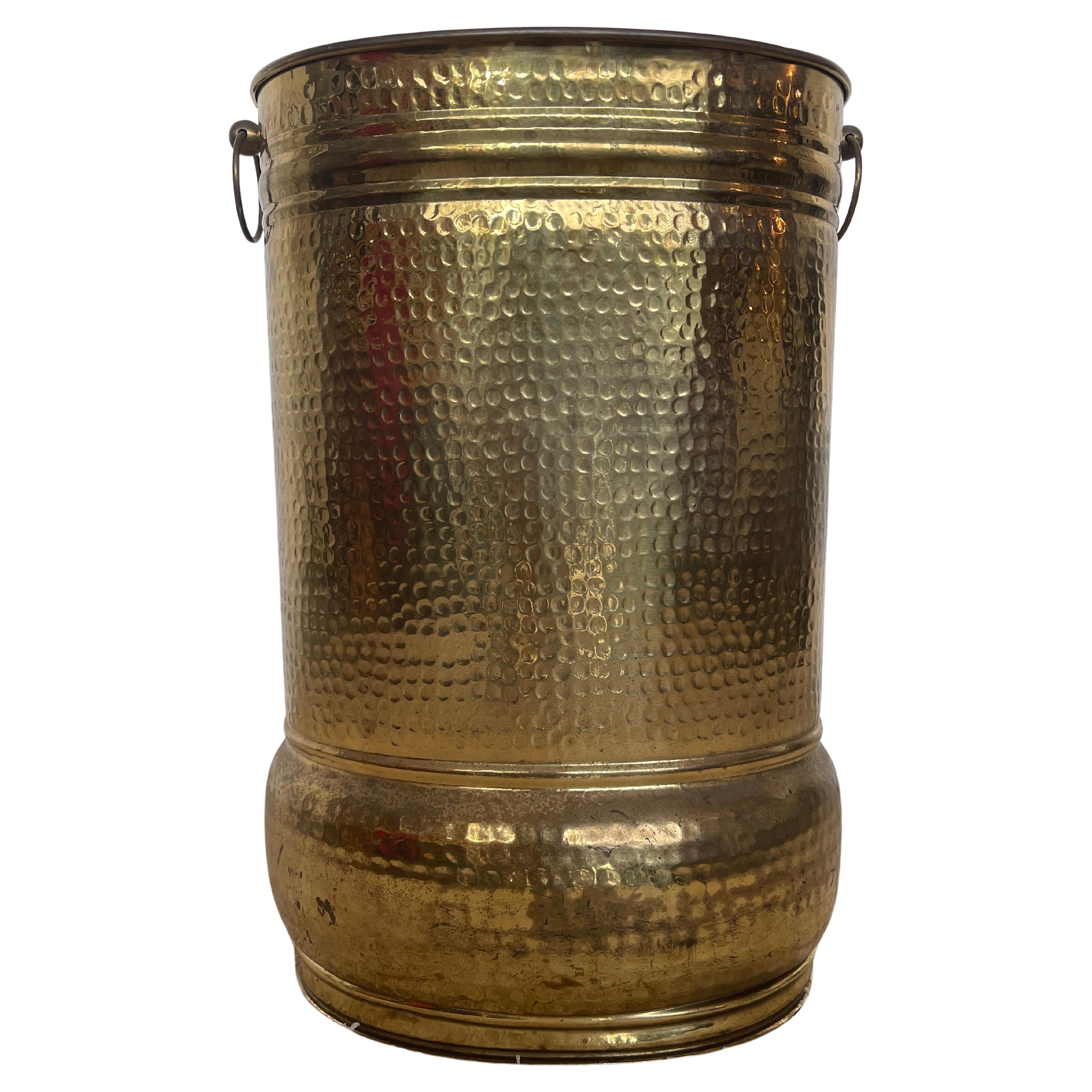 Brass Umbrella Stand  vintage 70s italian For Sale