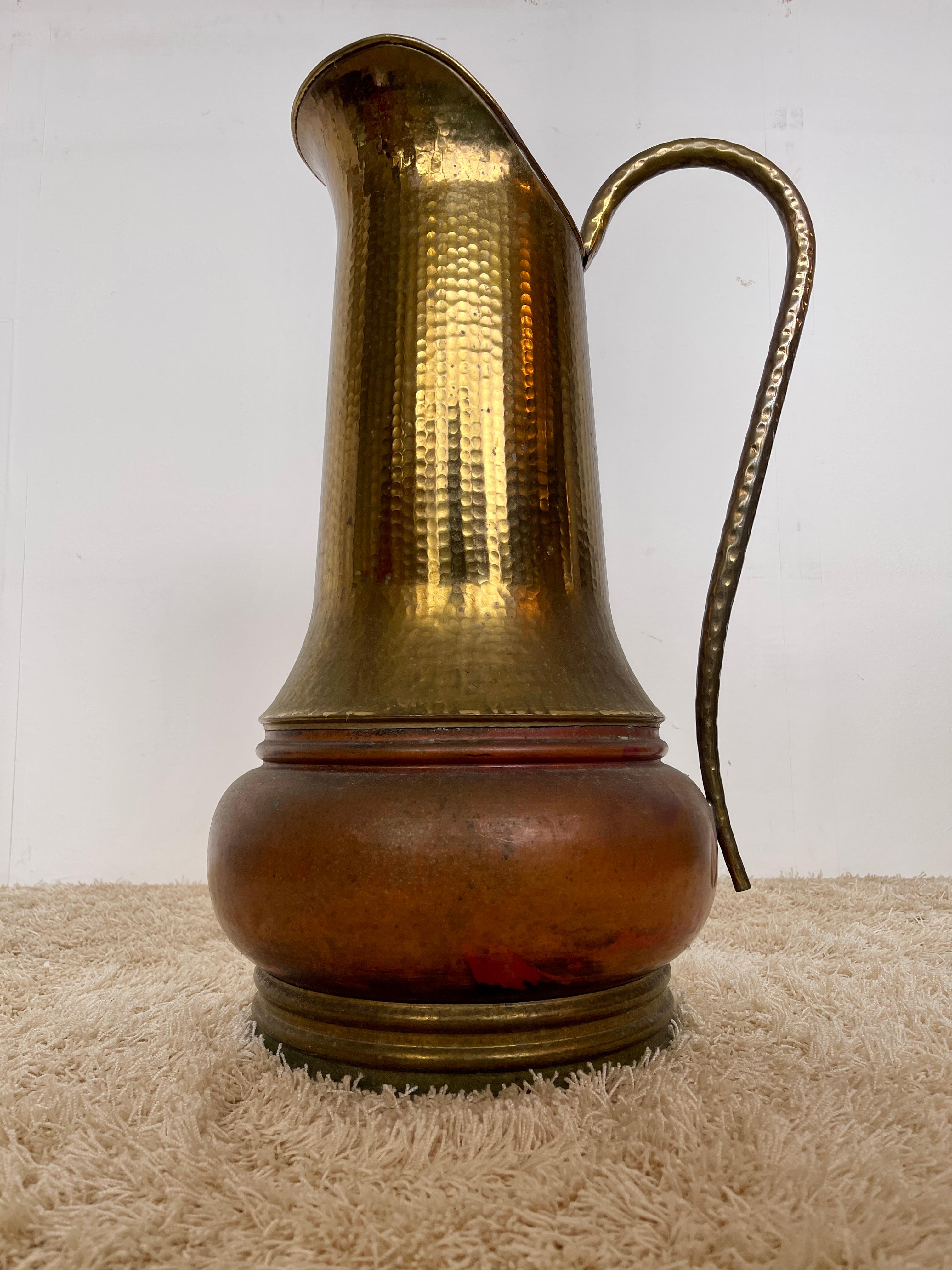 20th Century 1950s Italian copper umbrella stand For Sale