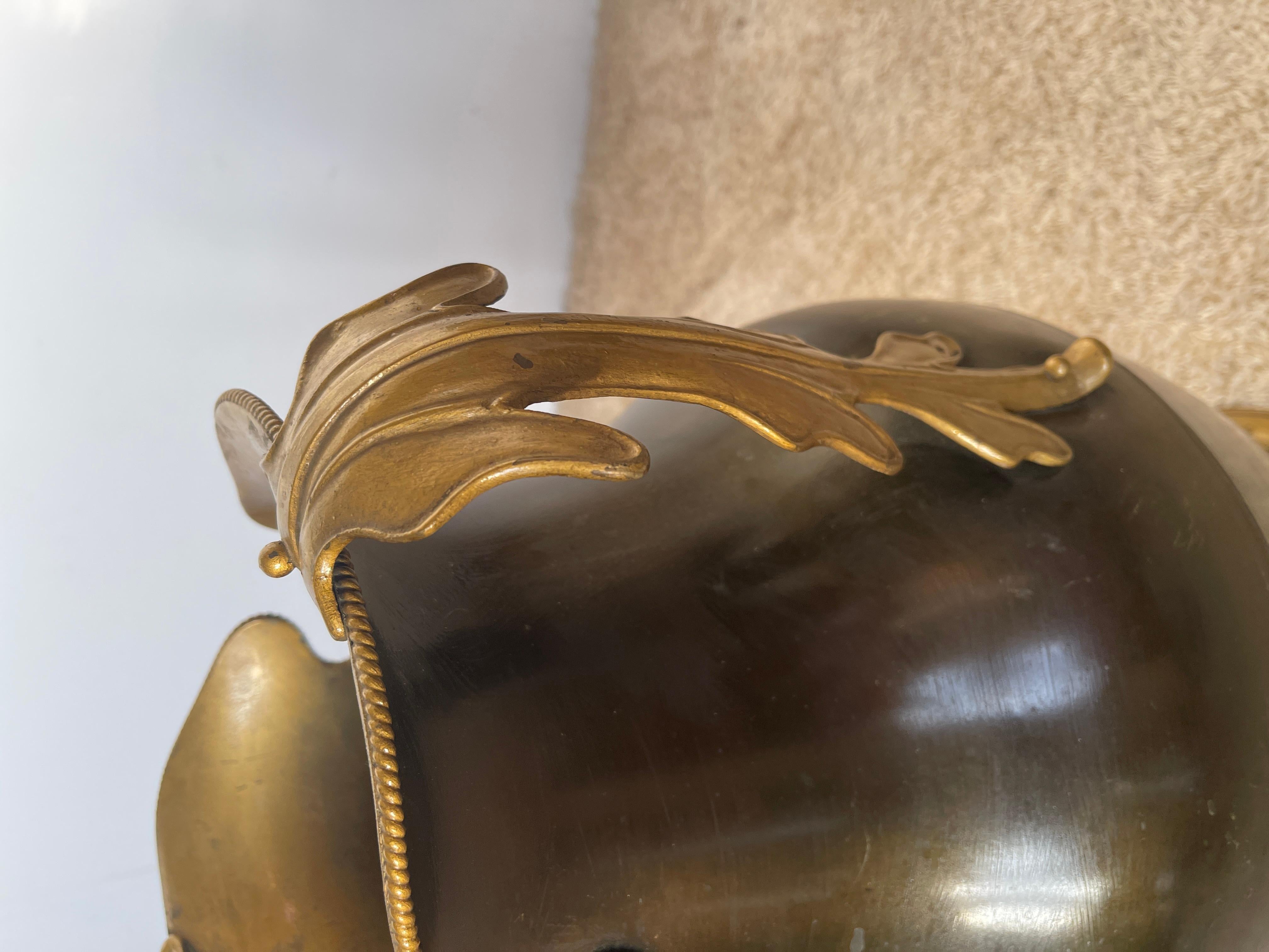 Italian brass umbrella stand stille classic 1990s For Sale 2