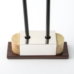 Art Deco Penholder in Silver and Shagreen Leather - Galucharme Collection