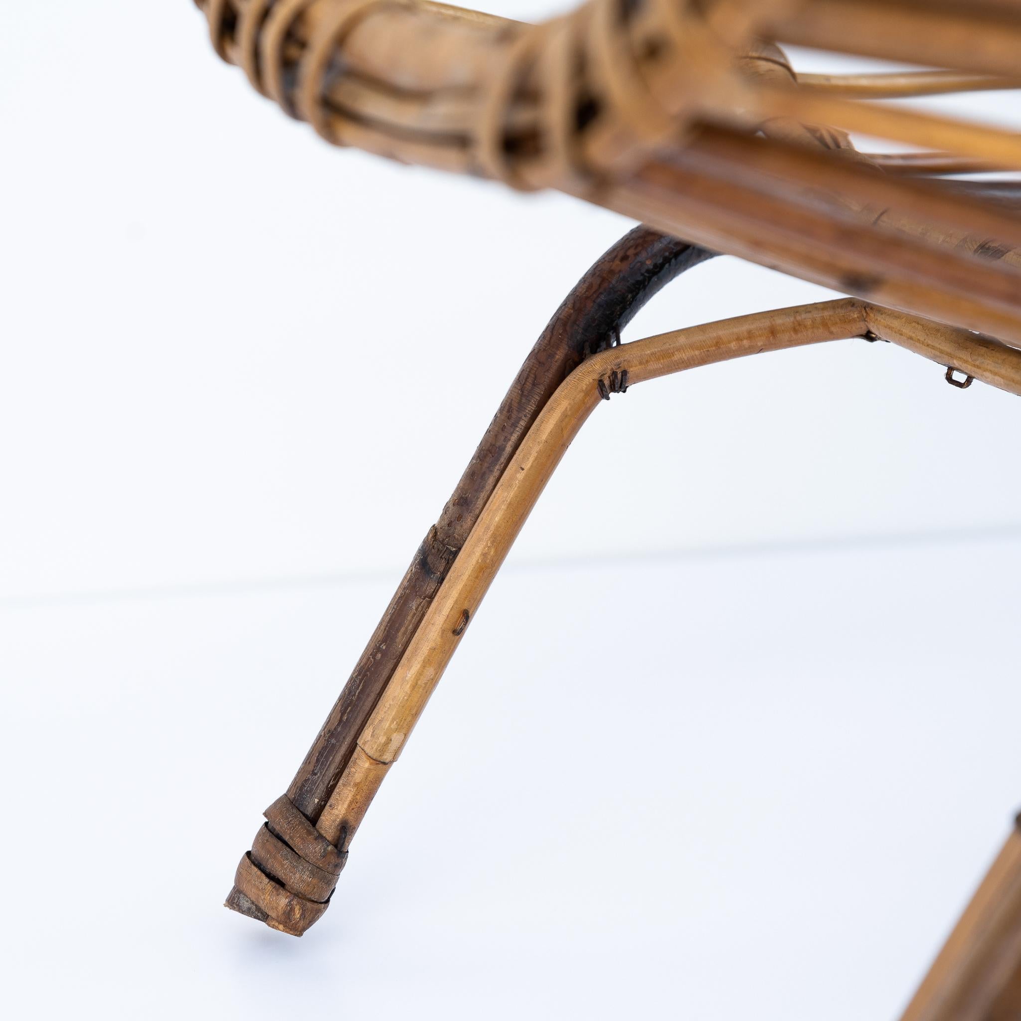 Bambù Portariviste in bambù e rattan nello stile di Franco Albini, Anni '60 in vendita
