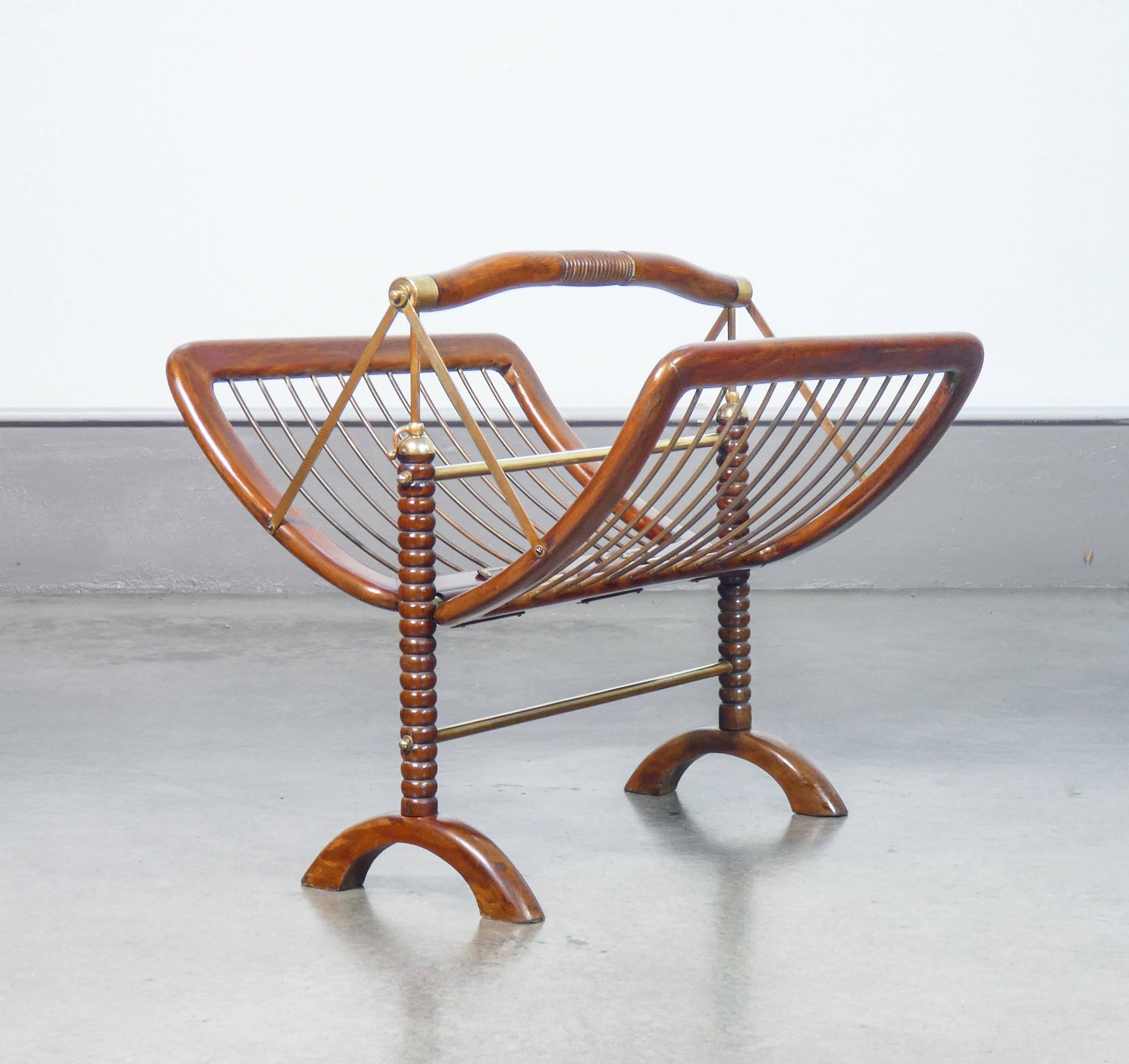 Italian Portariviste richiudibile, design attribuito a Cesare LACCA. Italia, Anni 50 in vendita