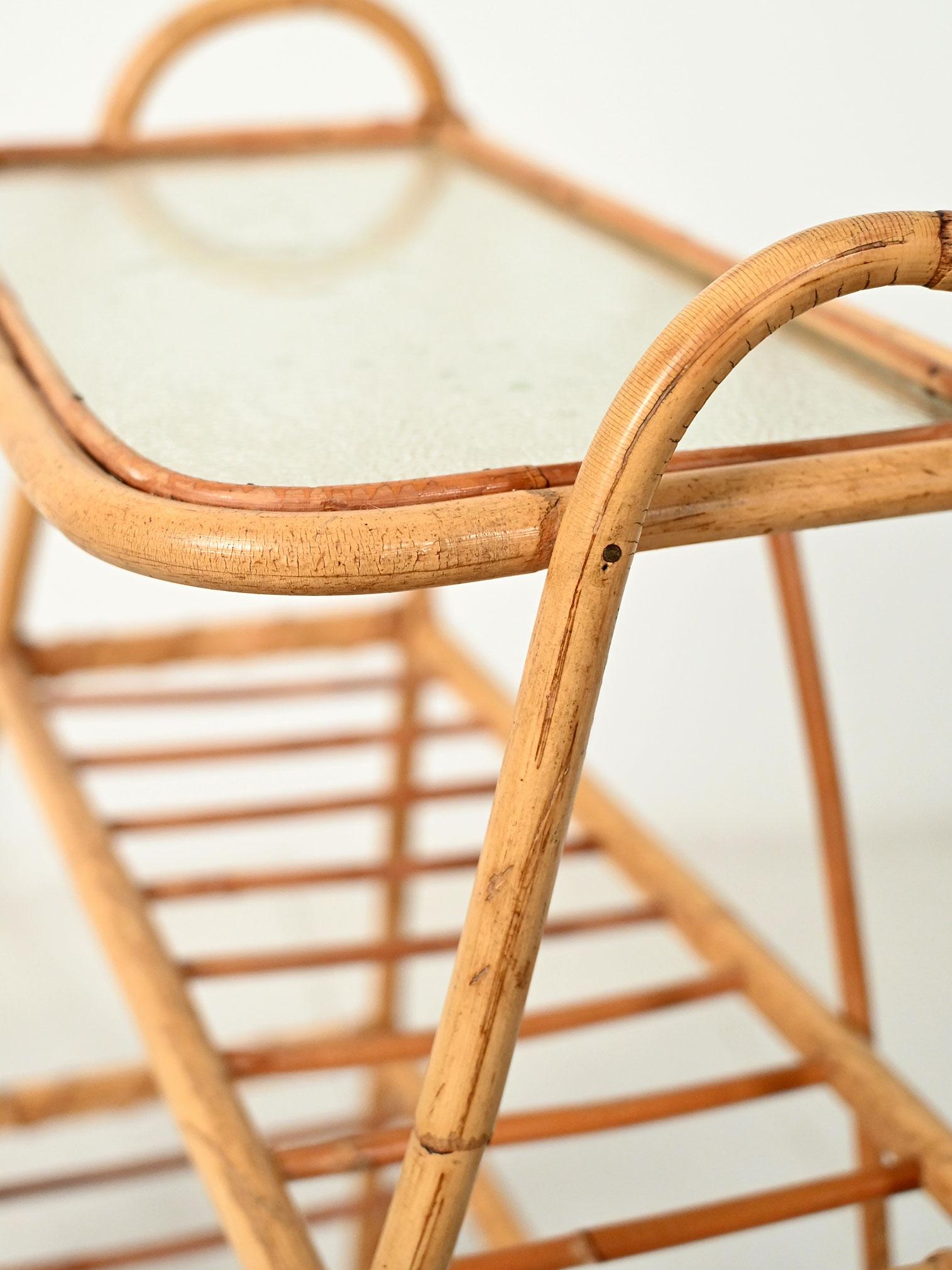 Portariviste scandinavo in bambù anni '60 in vendita 1