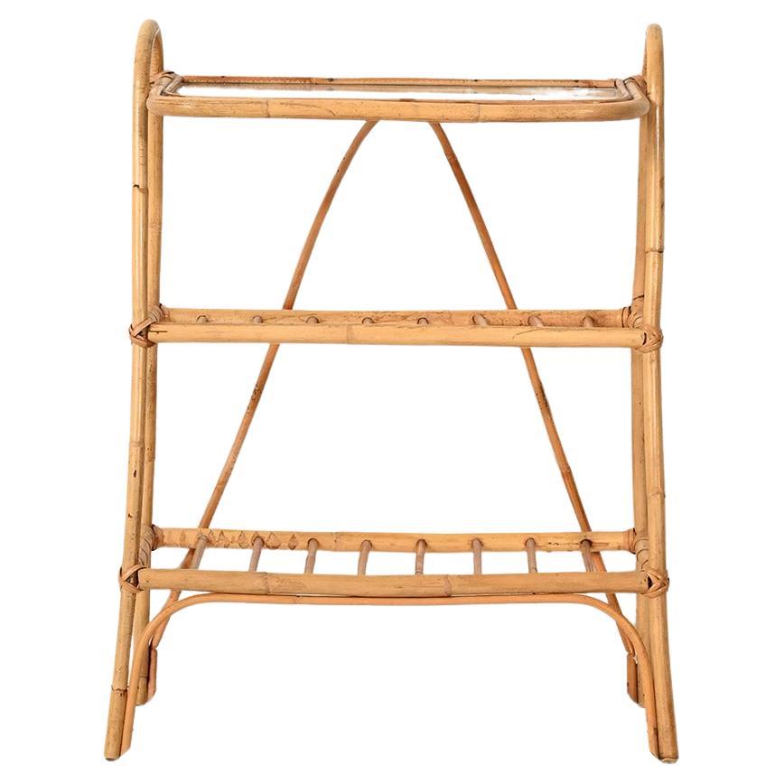 Portariviste scandinavo in bambù anni
60