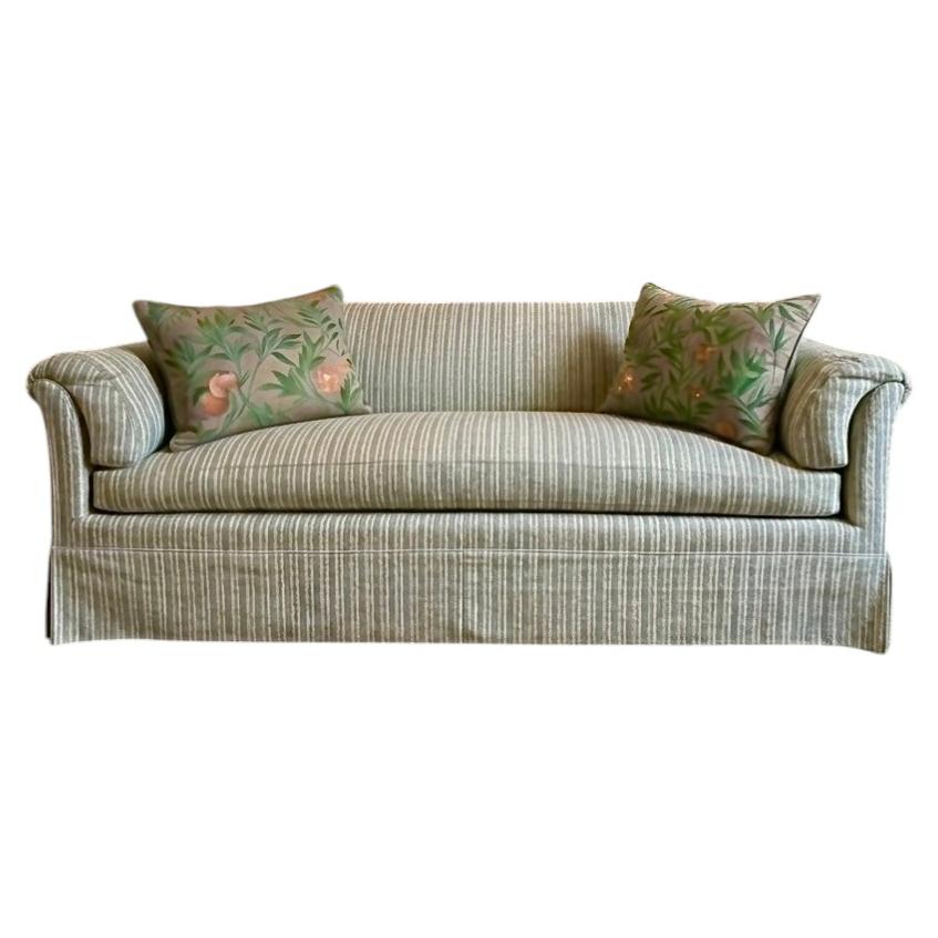 Portarlington Sofa in the Style of Howard & Sons, Upholstered in Susan Deliss