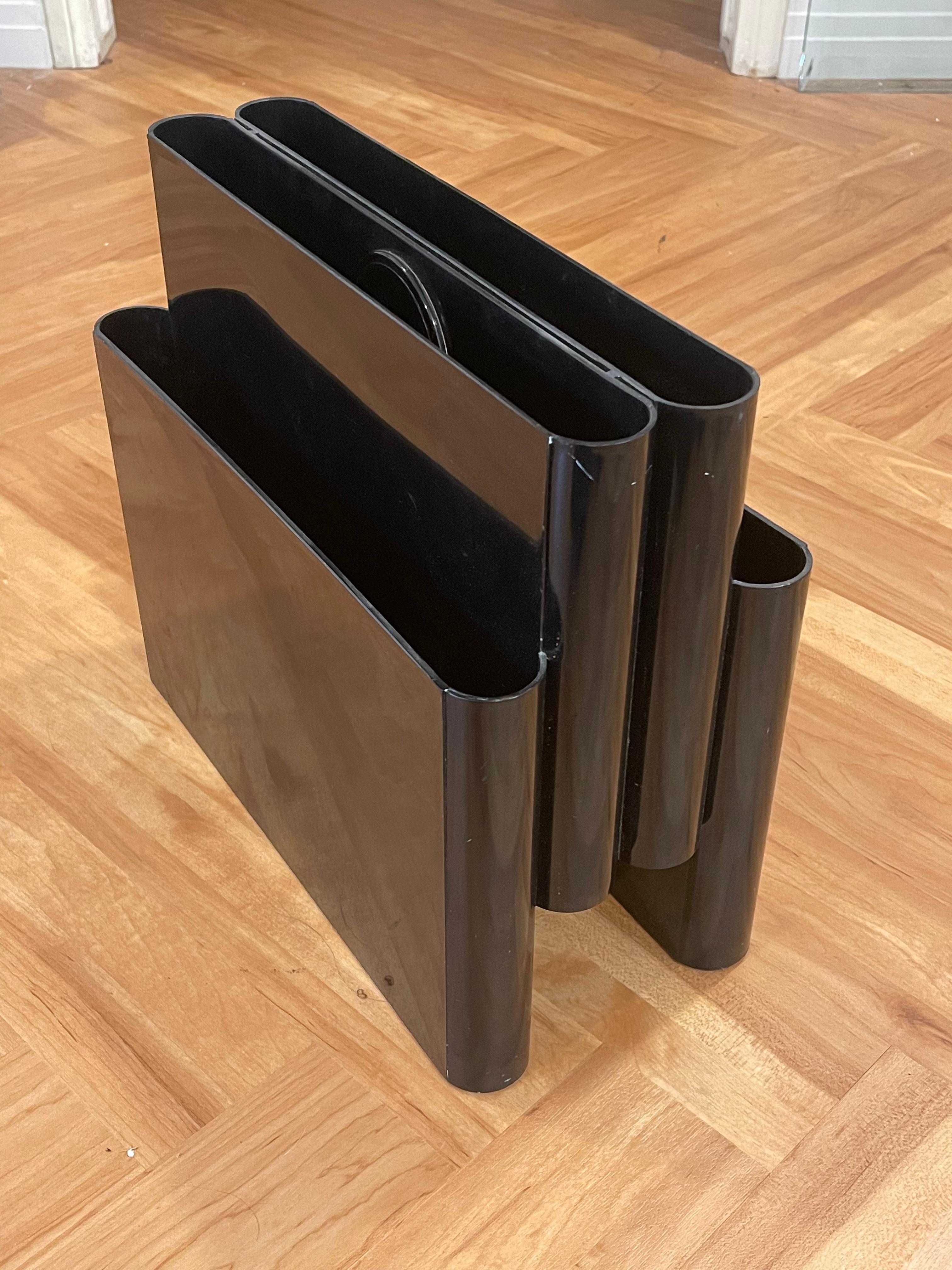 Space Age Portarviste Magazine Rack by Giotto Stoppino, Kartell, 1971 For Sale
