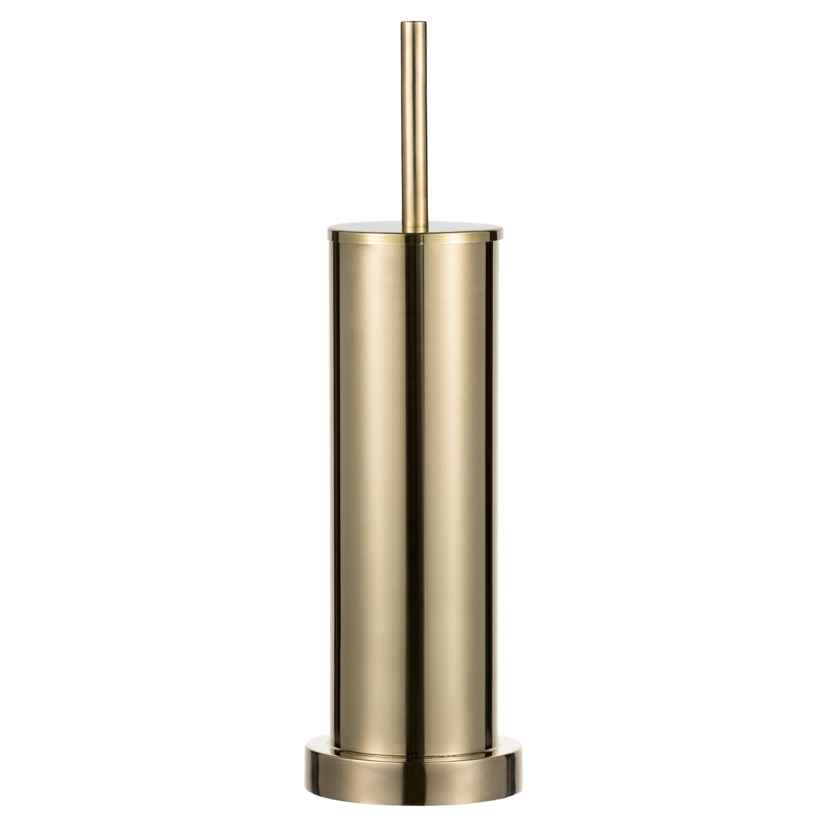 Portascopino liscio in ottone