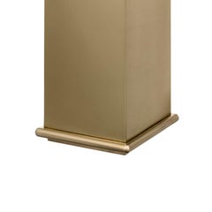 Brass square toothbrush holder