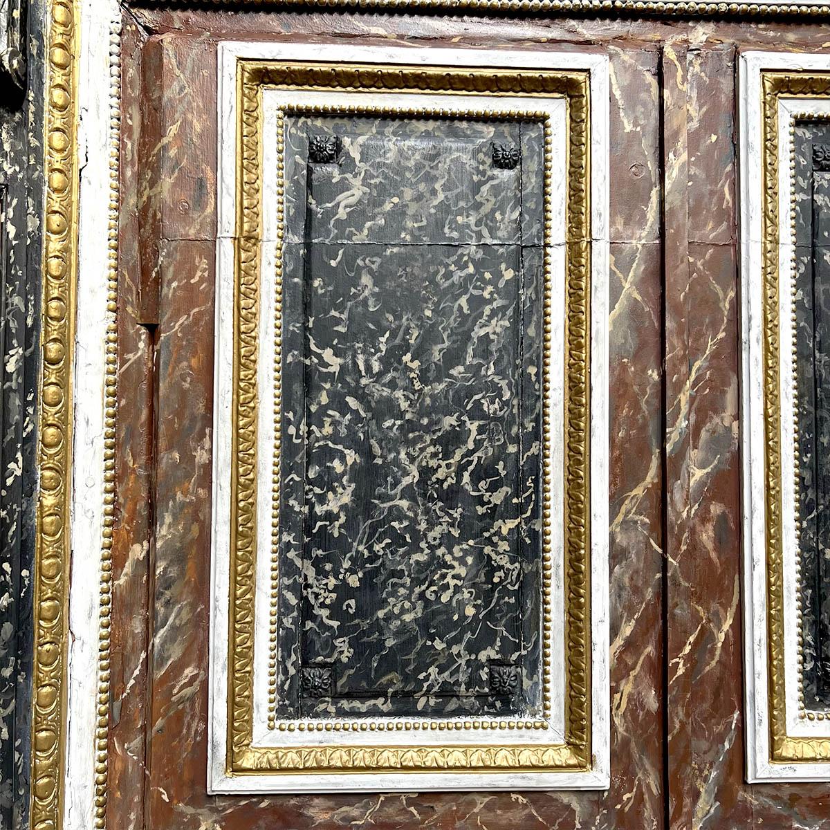 Porte décorative style Napoléon III imitation marbre im Angebot 1