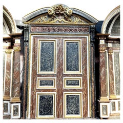Porte décorative style Napoléon III imitation marbre
