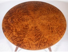 Porteneuve Large Thuya Burl Guéridon, design Ruhlmann