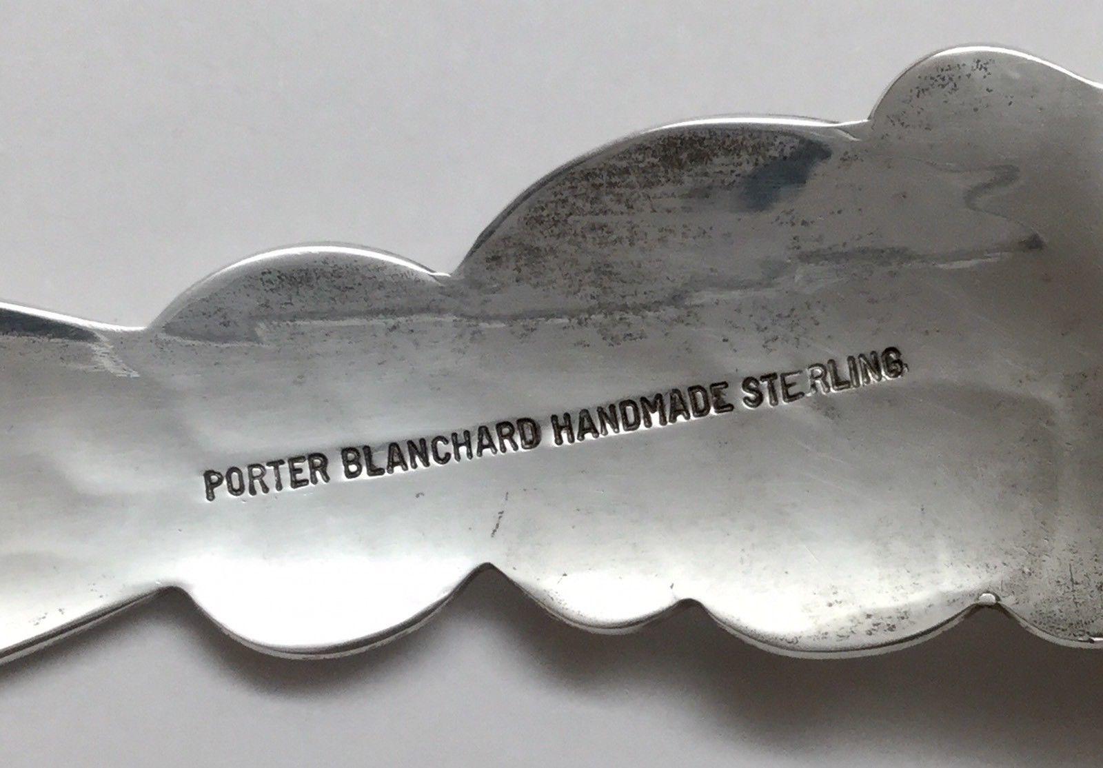 Porter Blanchard Hammered Sterling Silver Bunny Baby Fork In Good Condition In Washington Depot, CT